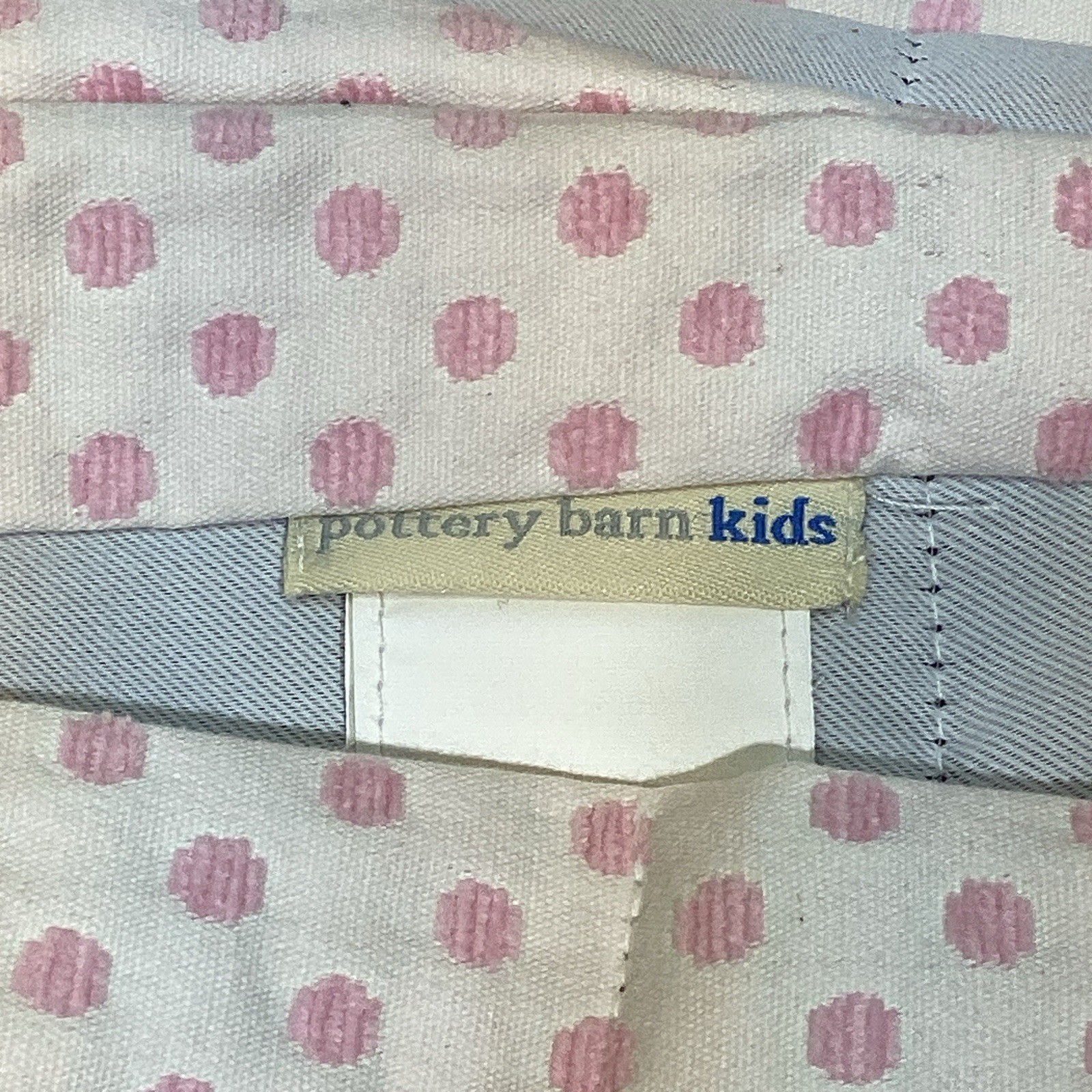 Pottery Barn Kids Pink Polka Dot Black Out Curtains 2 Panels Each 44″W 84″L