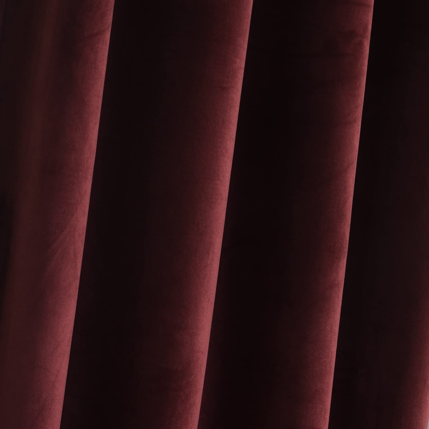 Roslynwood Ruby Wine Velvet Curtains 96 inch for Living Room – Blackout Therm…