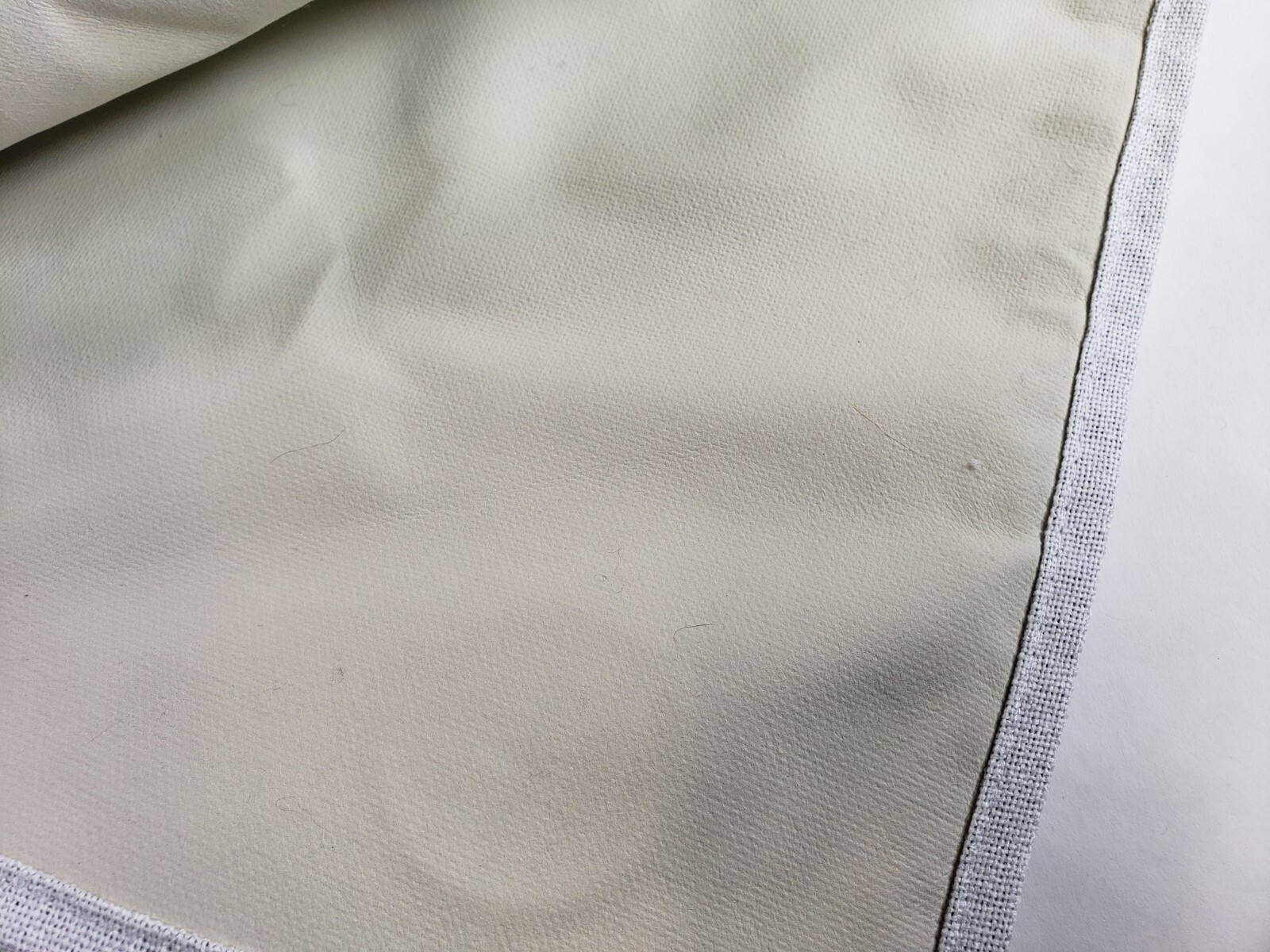MIULEE Linen Texture Curtains Solid 100% Blackout Greyish White 52″x96″ 2 Panels