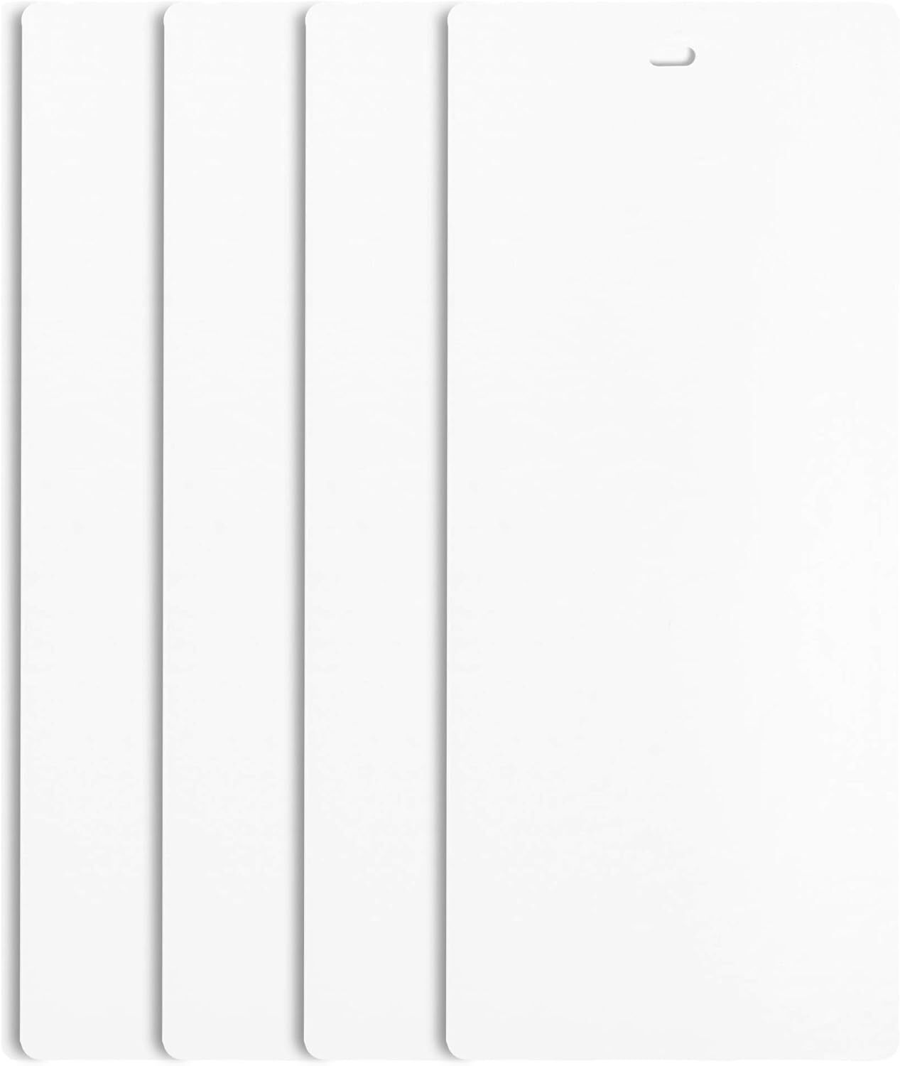 82.5 Inch White Vinyl Window Shade Blinds Slats Replacement Set Of 4