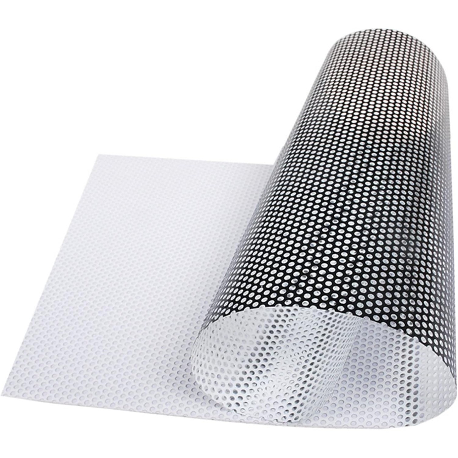24×78 In 2 Sides OneWay Perforated Black Vinyl Privacy Adhesive Glass Wrap Roll