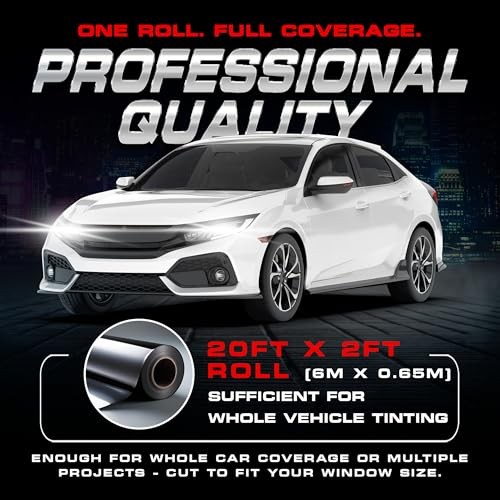 Car Window Tint Professional Quality Film Tinting Roll for 15% Vlt Dark Smoke