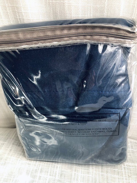 Bedford Manor NEW Navy Blue Panel Pair 40″ x 84″ Energy Efficent Foam Back