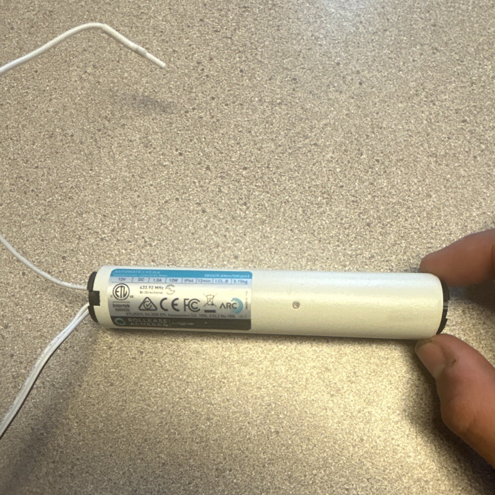 Rollease Acmeda Automate VT 6.4 Blind Motor White for Shade MTDCSR CL 2.0 60