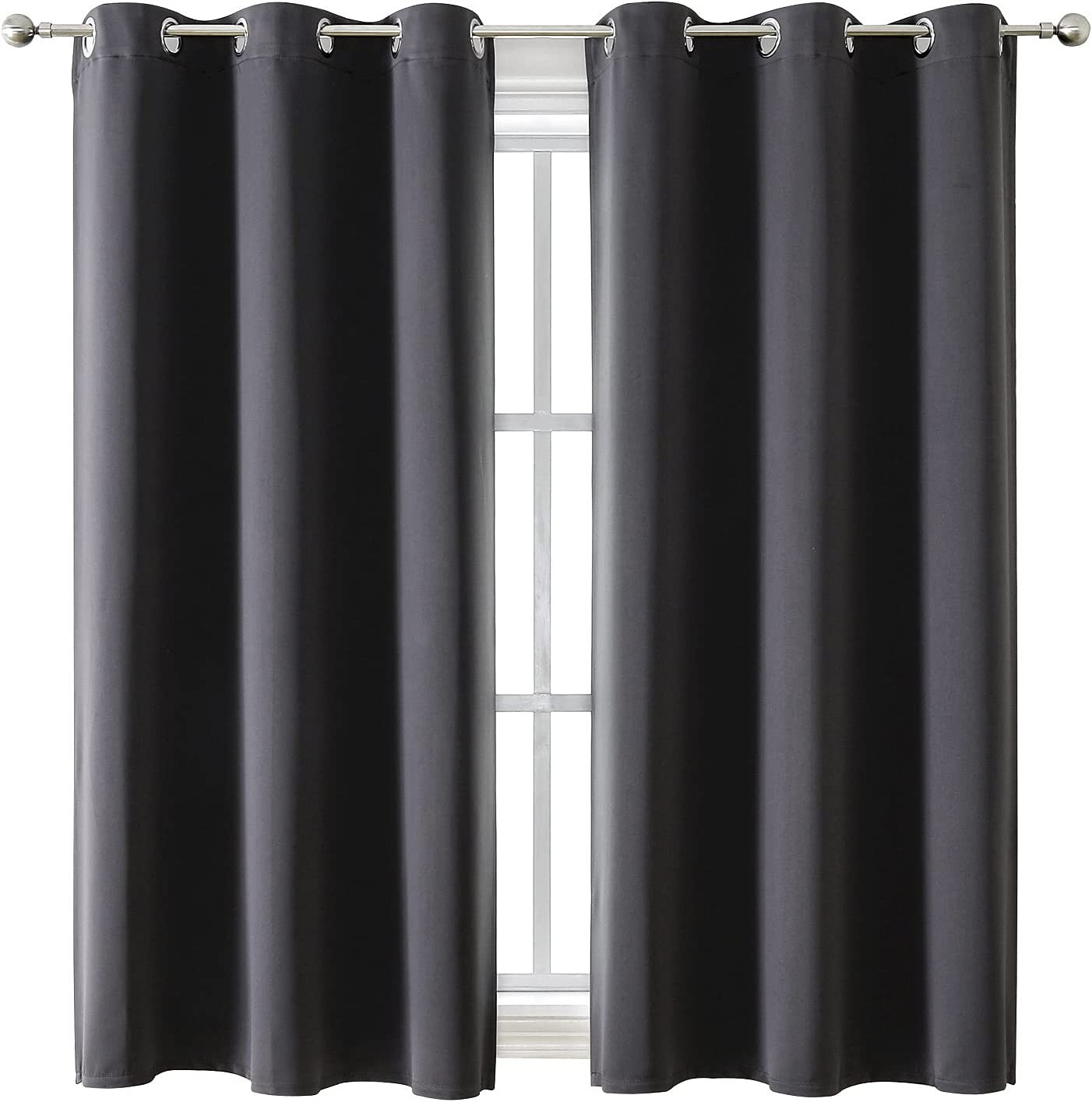 Grommet Blackout Curtains for Bedroom and Living Room 2Panels Set Thermal