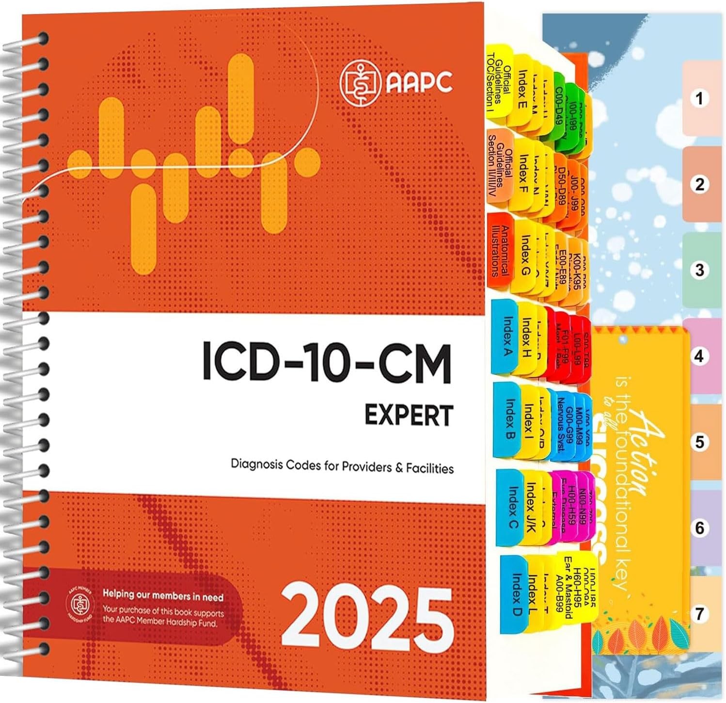 Index Tabs for AAPC Version ICD-10-CM 2025 (Book not Included), The Complete…