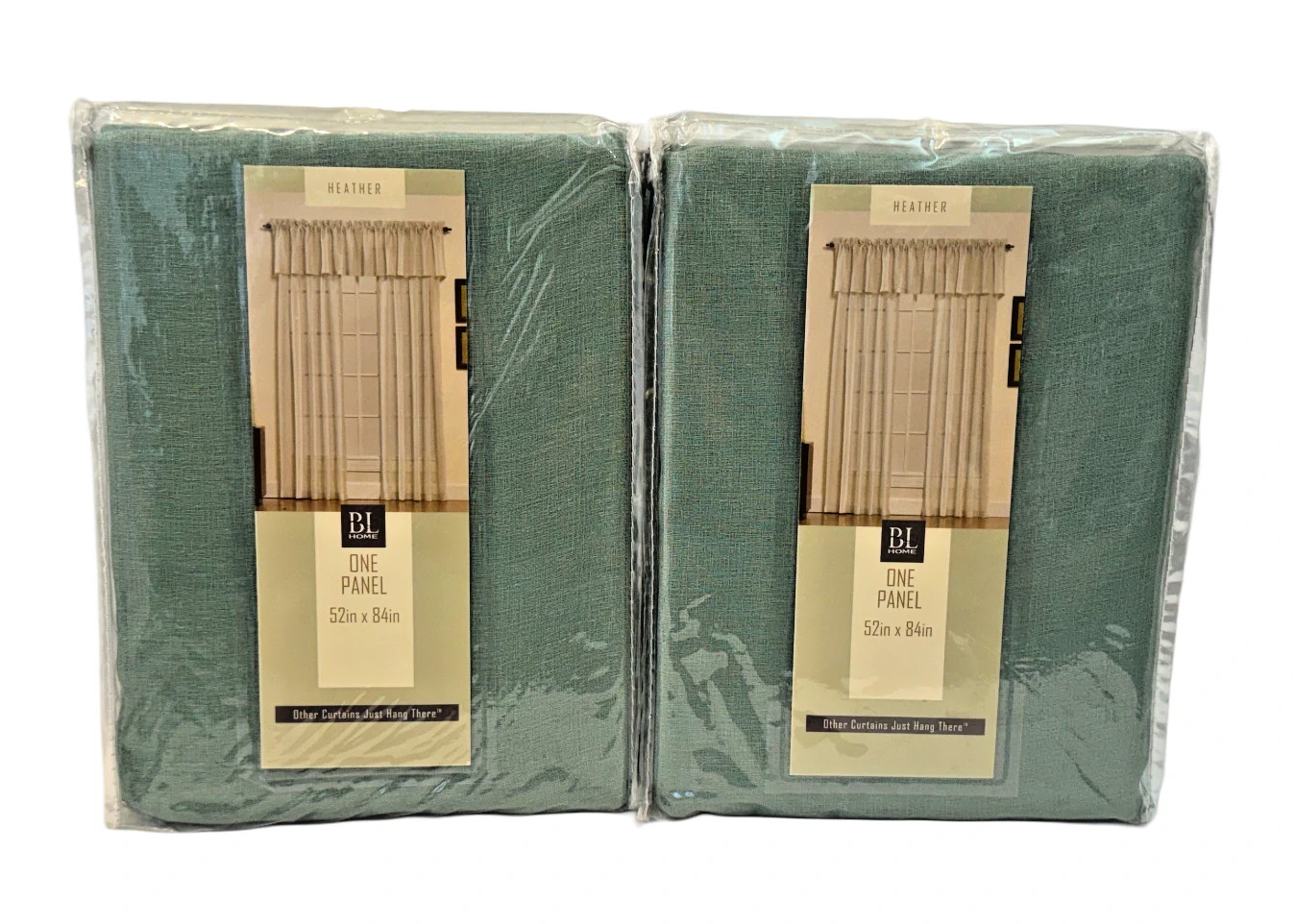 Beacon Looms (BL) Heather Panel Pair (2) 52″ x 84″ Seafoam Green Sheer