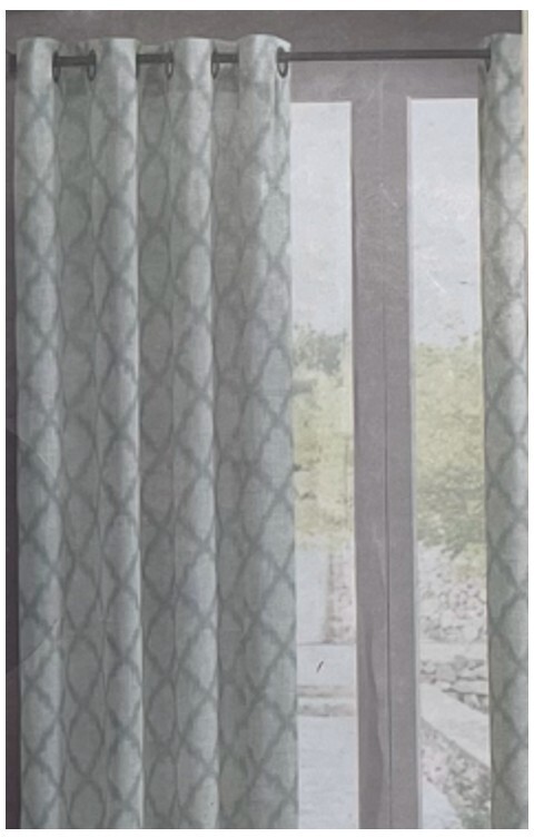Sonoma Life + Style Dallon Surf Light Filtering Window Curtains Panel Blue 84”