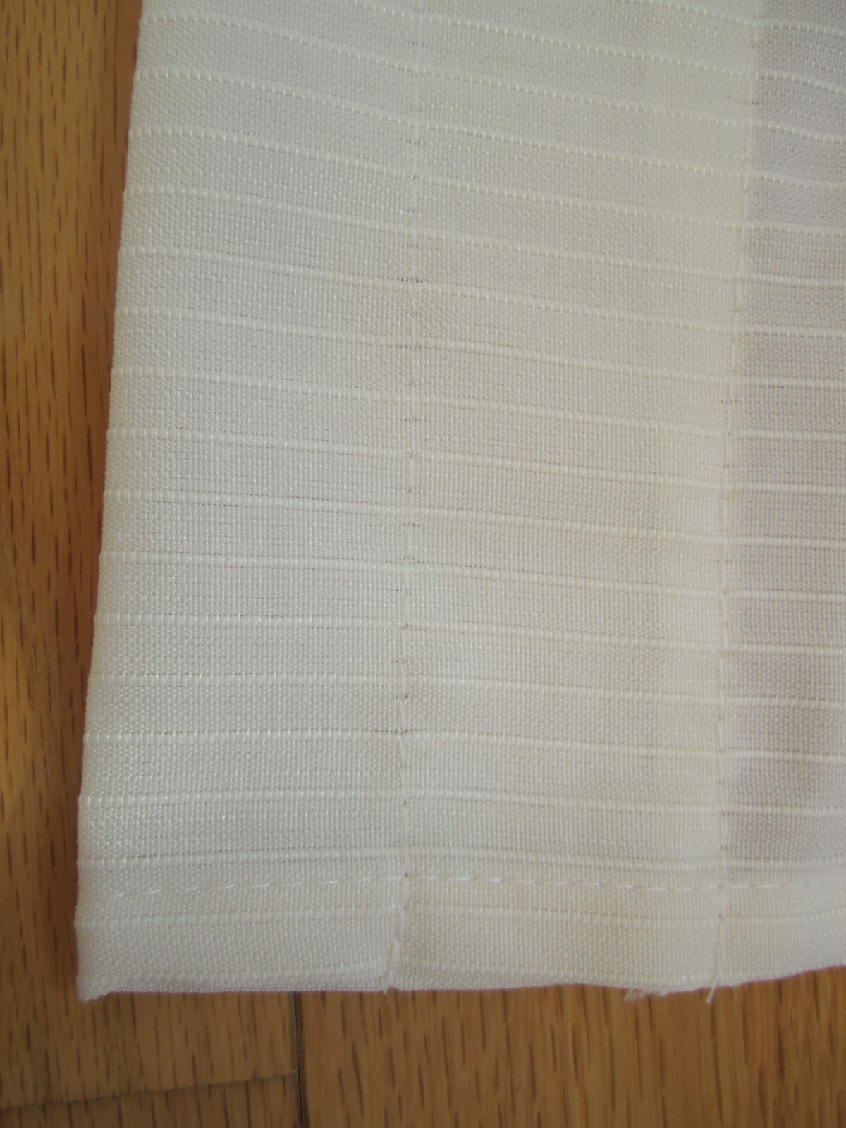 Opaque Ribcord Kitchen Curtains – 12 x 54 Valance – BUTTERCREAM OFF WHITE