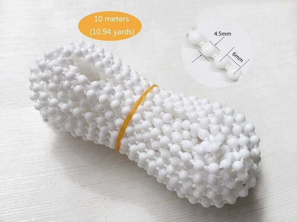 Roller Blind Bead Chain Set – 10m with 10 Connectors