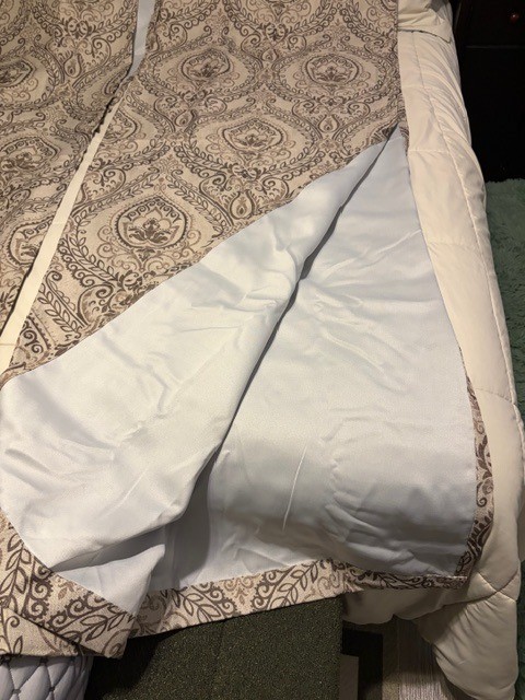 Heavy Duty Curtains fully lined 2 panels 52″ X 84″ light brown w/eyelets