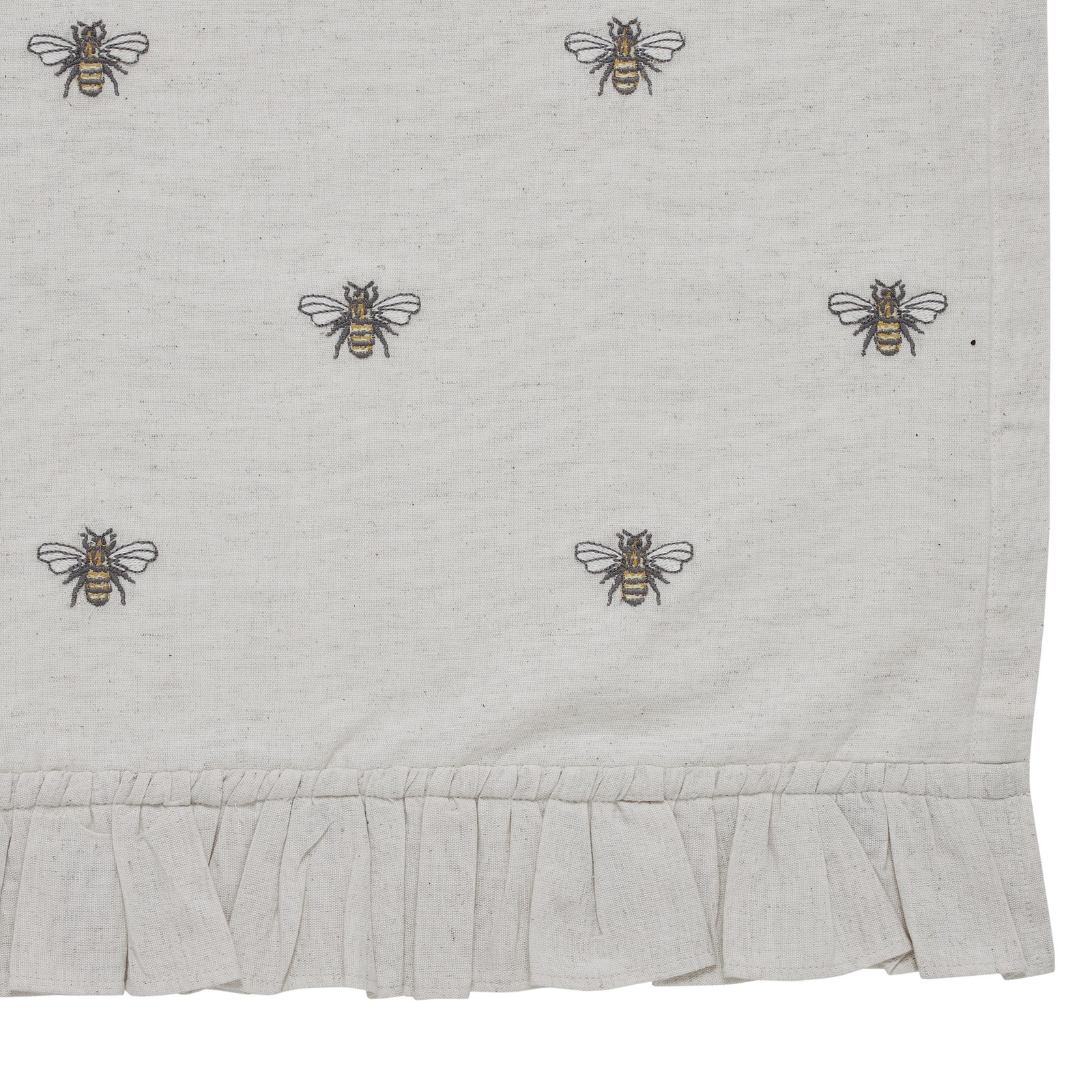 Farmhouse 24″x36″ Honey Bees Tier Pair Creme Kitchen Window Curtains VHC Brands