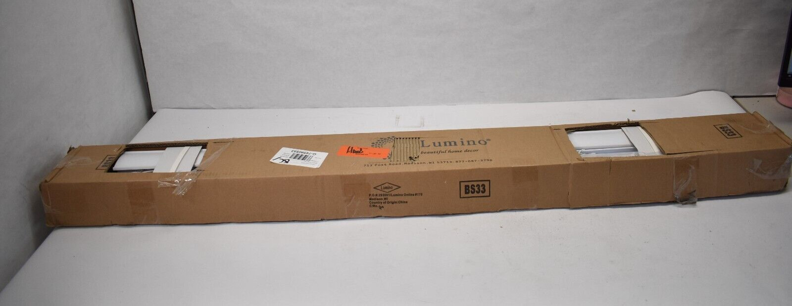 Lumino 2″ Flat Slat Cordless Blinds Cutdown Adjustable 47.75″ To 53.75″ x 48″
