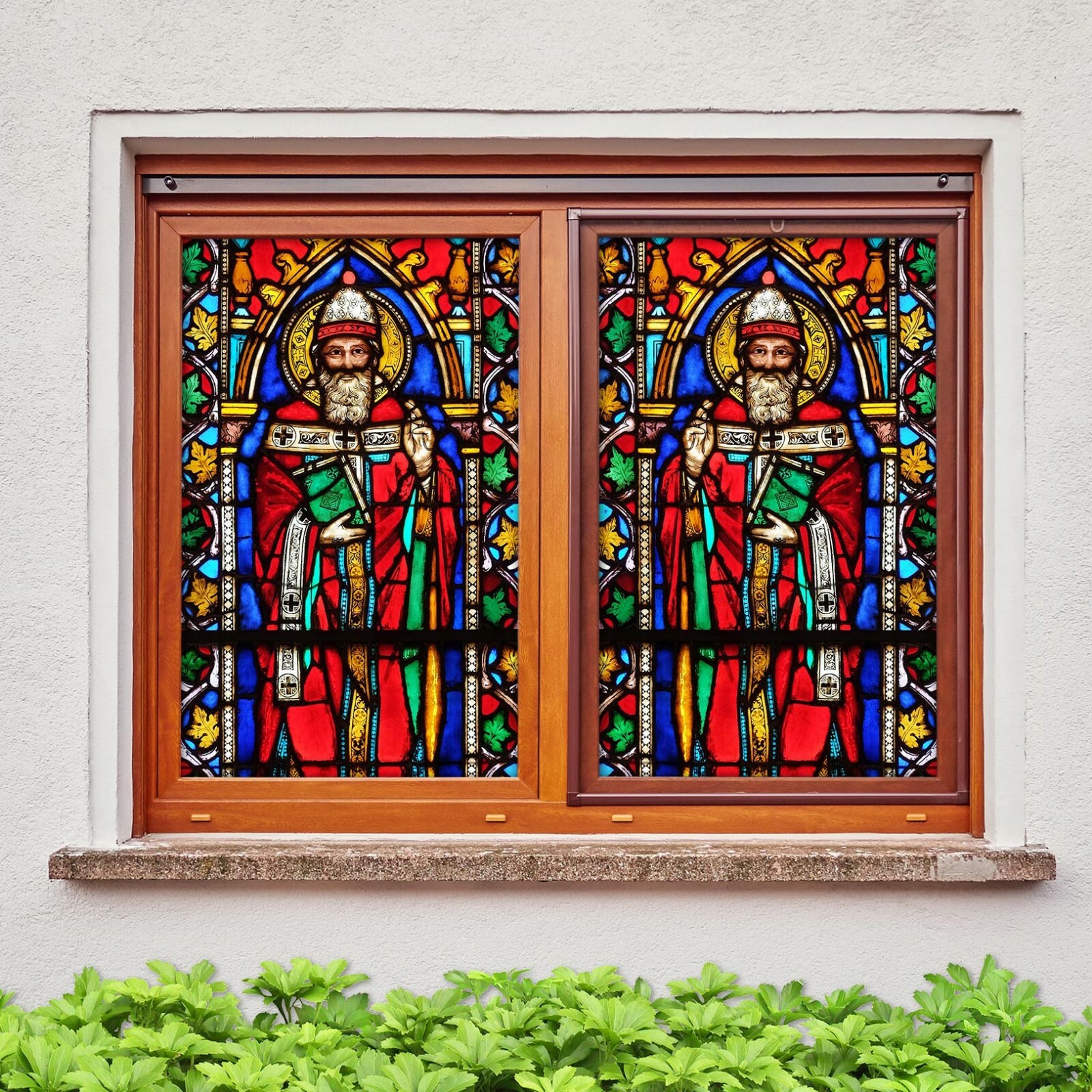 3D Religion Faith O493 Window Film Print Sticker Cling Stained Glass UV Block Am