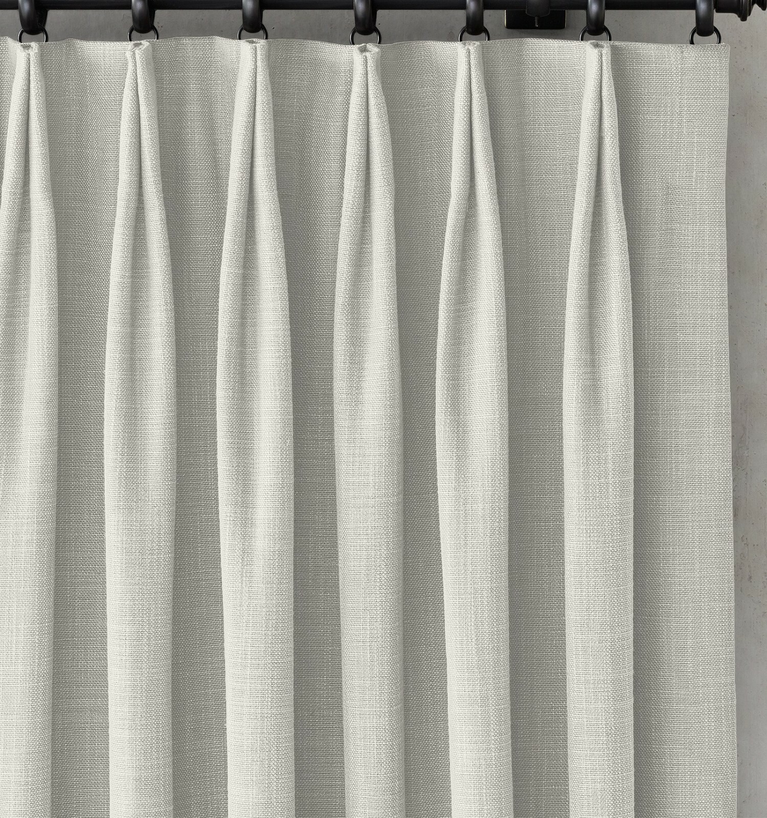 Restoration Hardware Italian Textured Weave Two Fold Drape (1) NATURAL 46×84