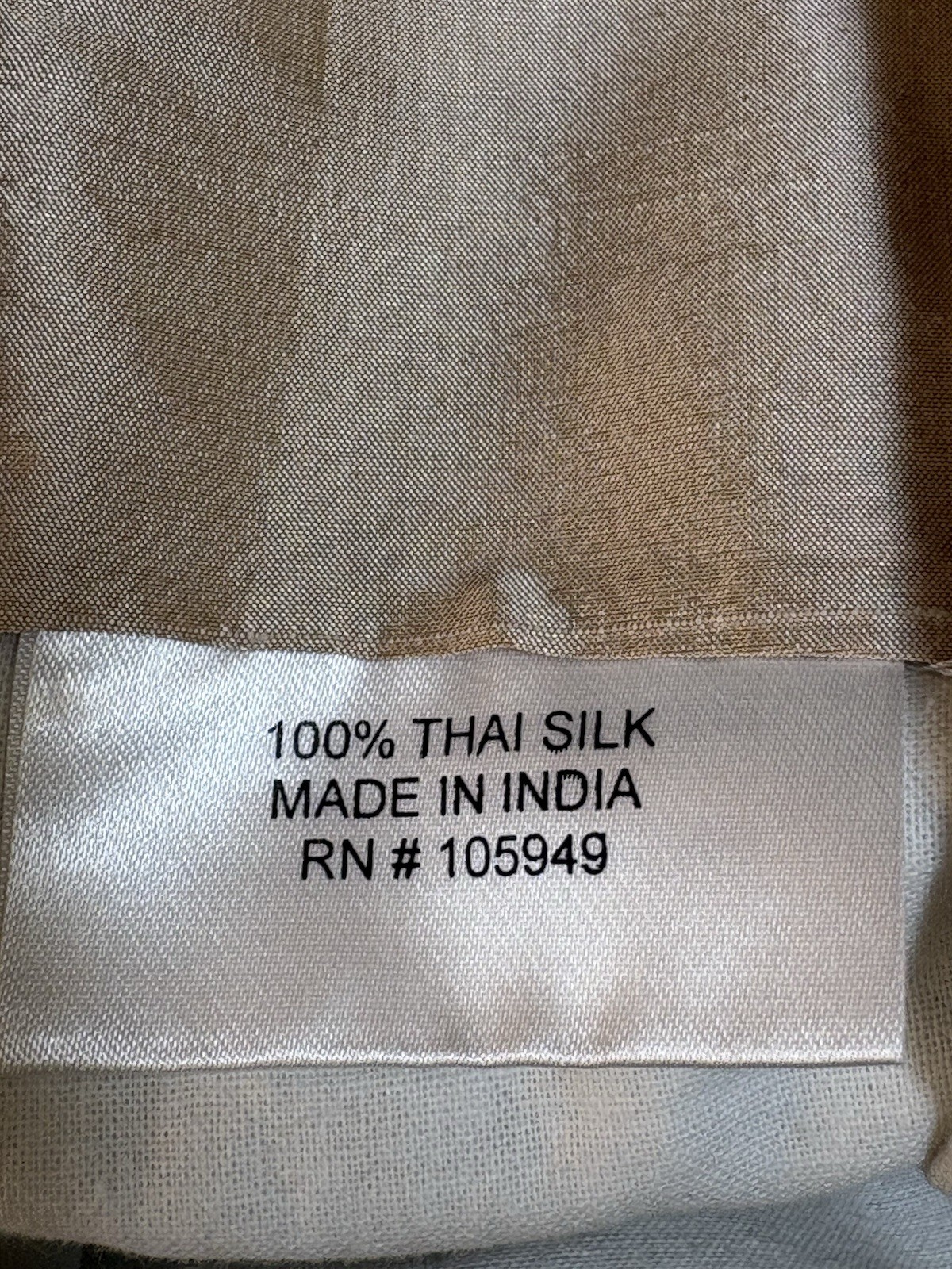 Pair Thai Silk Gold Interlined Pleat Top Curtains Drapes Panels 25”x96” EUC!