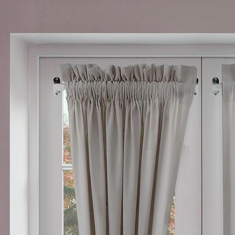 Rod Desyne Oval Sash Rod White 16 to 28 Inch 2 Piece Set