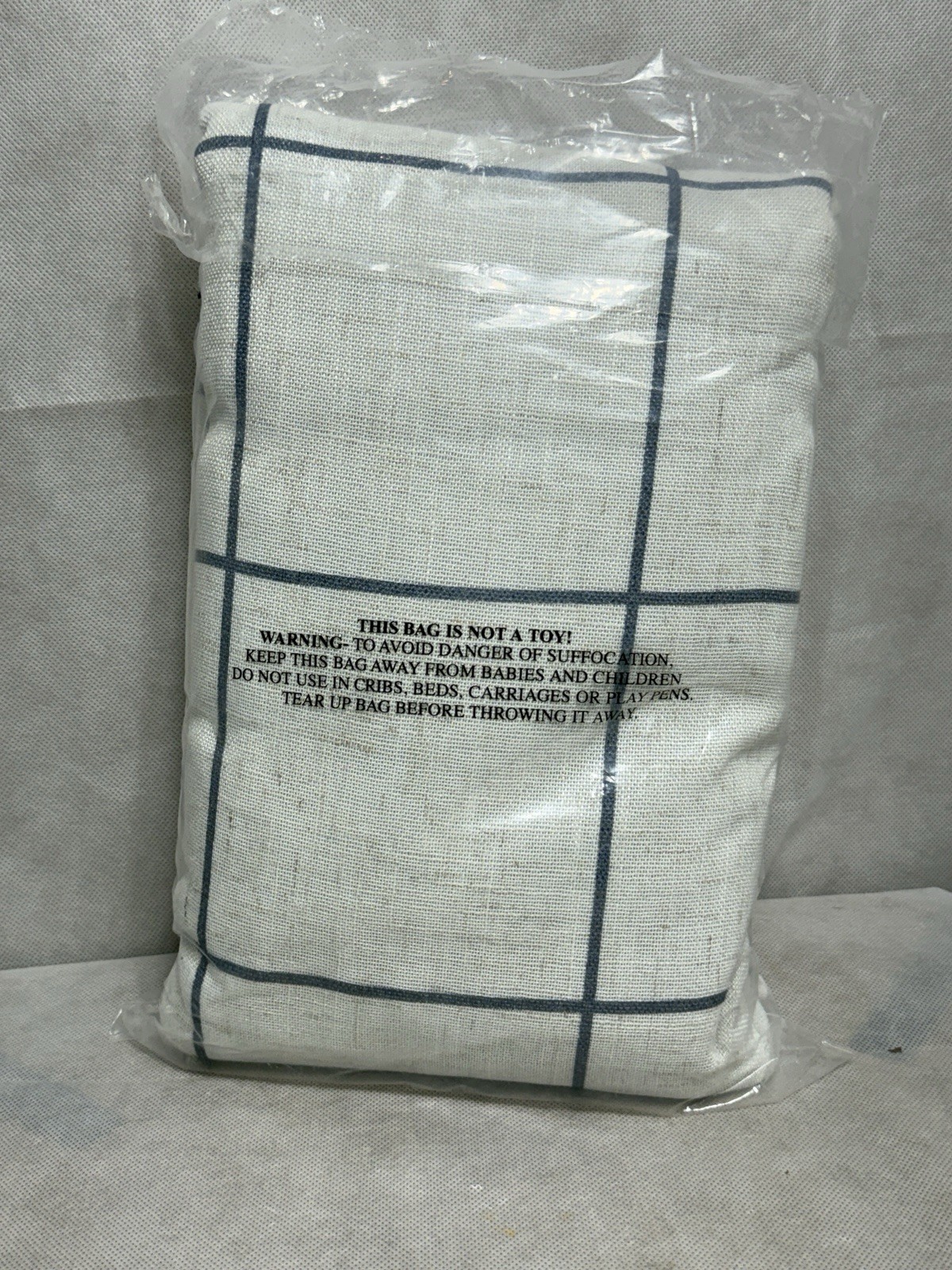 Brighton Indigo Windowpane Plaid Rod Pocket Blackout Window Panel 52×95 NWT