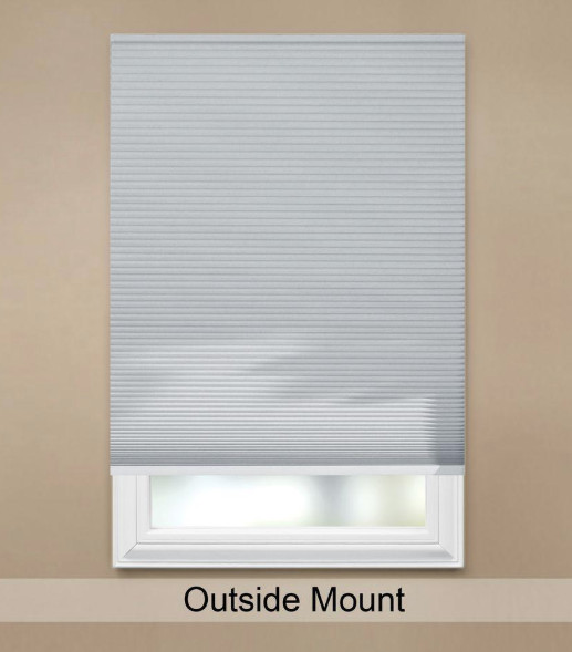 Shadow White 9/16 in. Cordless Blackout Cellular Shade – 51.5 in. W x 64 in. L