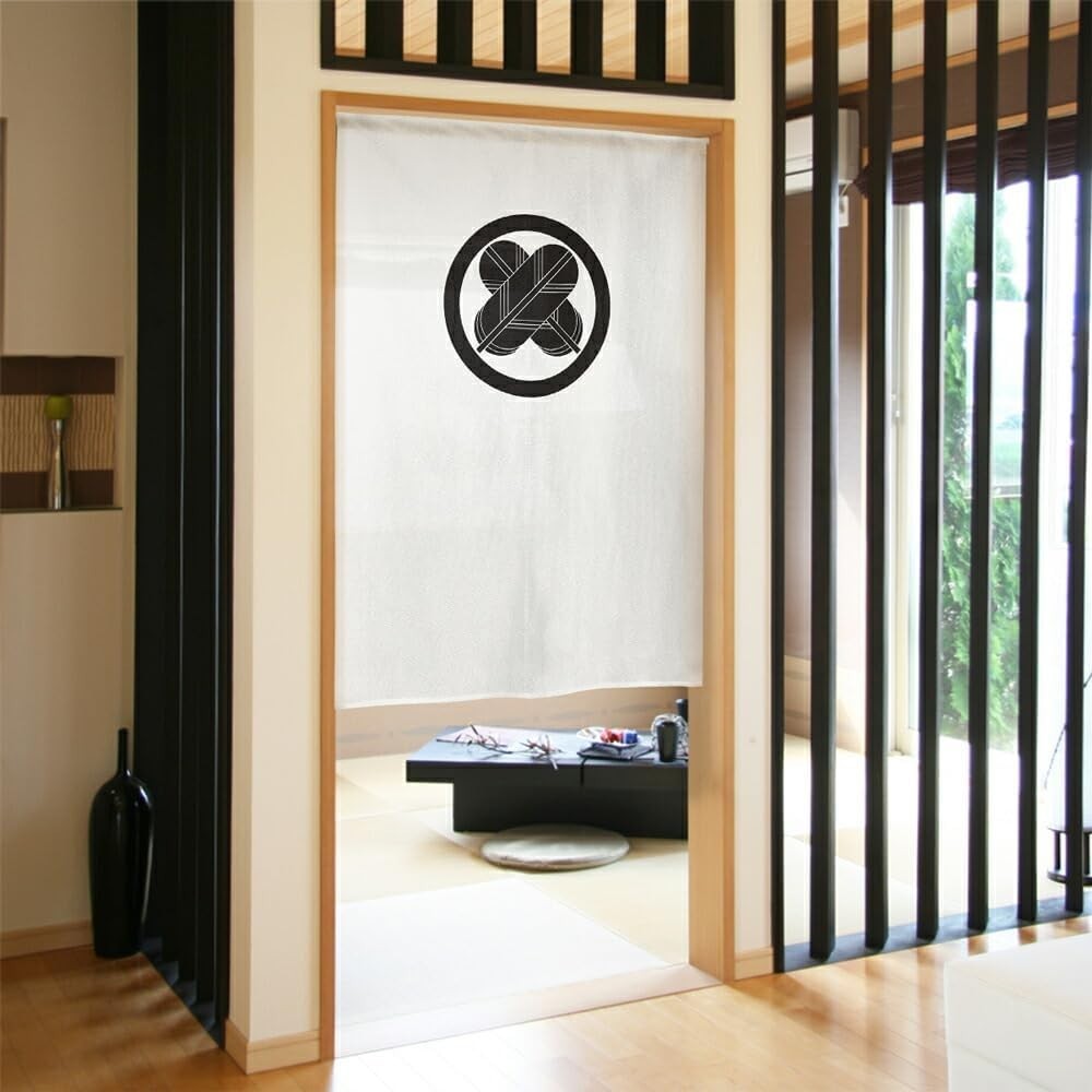 Japanese Noren Door Curtain Family Crest Kamon Takanoha Made in Japan85x120cm