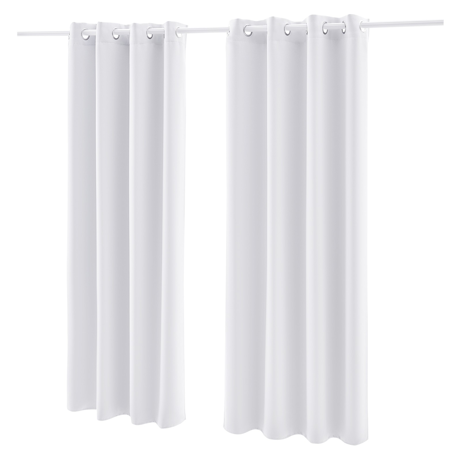 Uimoso 2-Piece Thermal Blackout Curtains with Grommets, 52×84 Inches