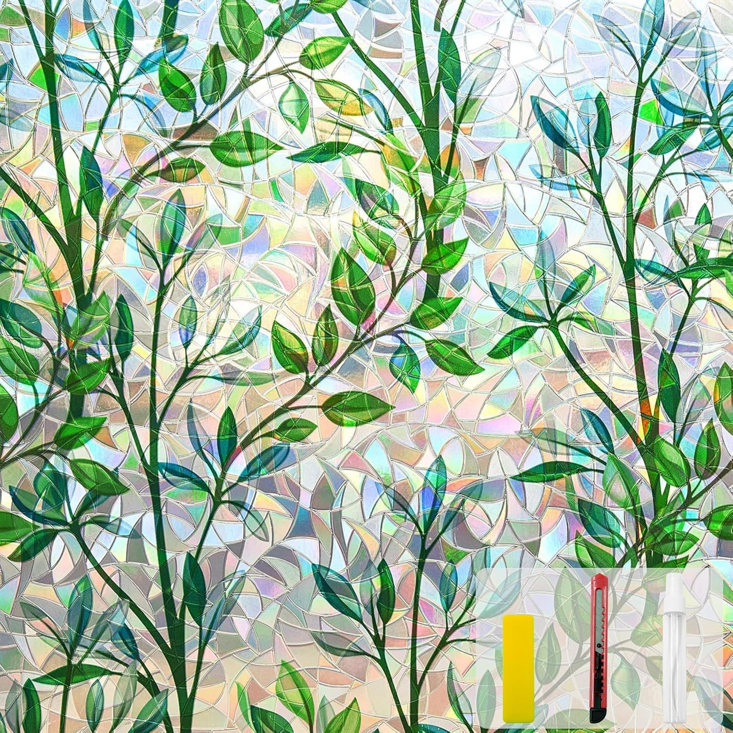 Window Privacy Film Stain Glass Window Film Rainbow Window Film Window Clings No