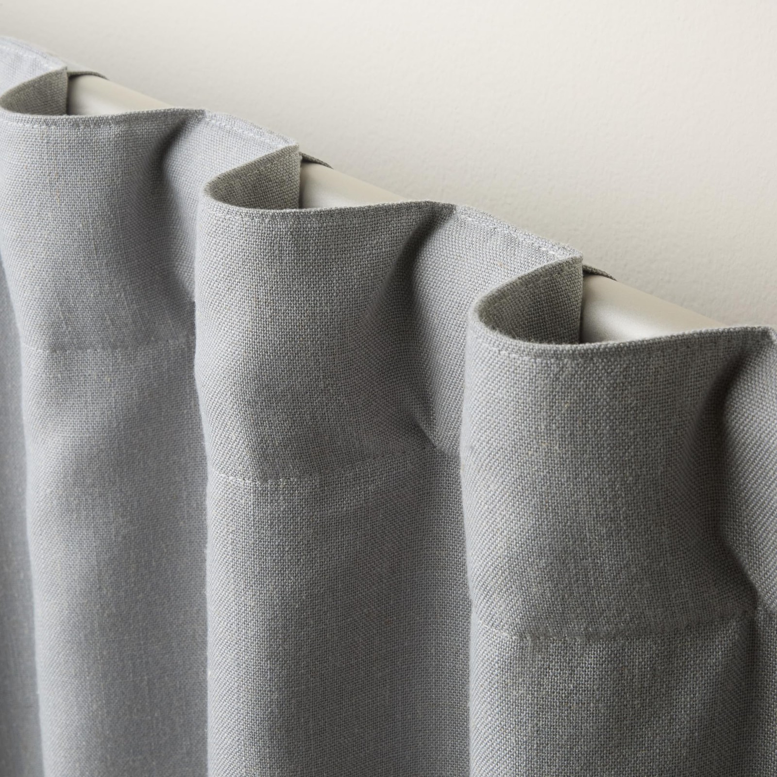 Town & Country Luxe Davos Solid Linen Texture Indoor Curtains, 100% Blackout …