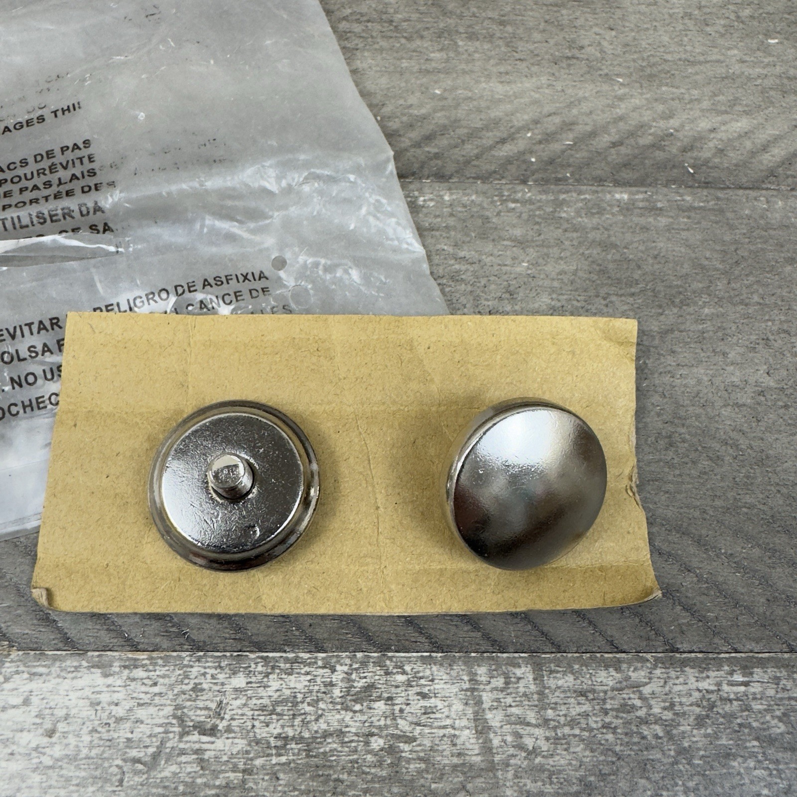 Pottery Barn Standard 0.75” Curtain Rod Endcap Finials Polished Nickel Read