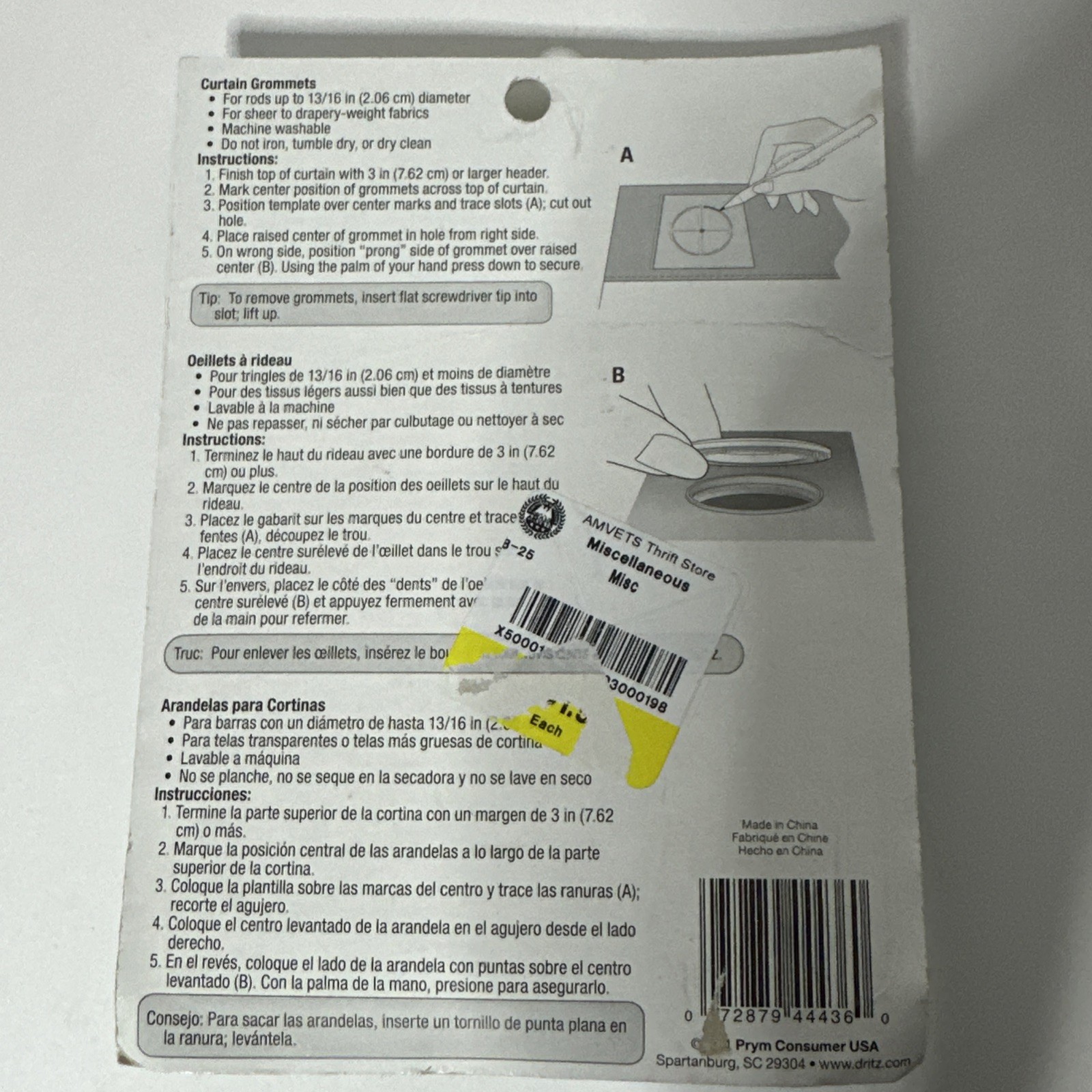 New Curtain Grommets Dritz Home 1-9/16” 8 Ct. Rustic Brown #44450