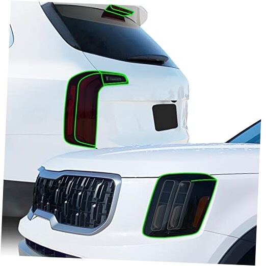 Full Headlight Taillight Reflector Sidemarker Full Kit 2023-2025 Dark Smoke