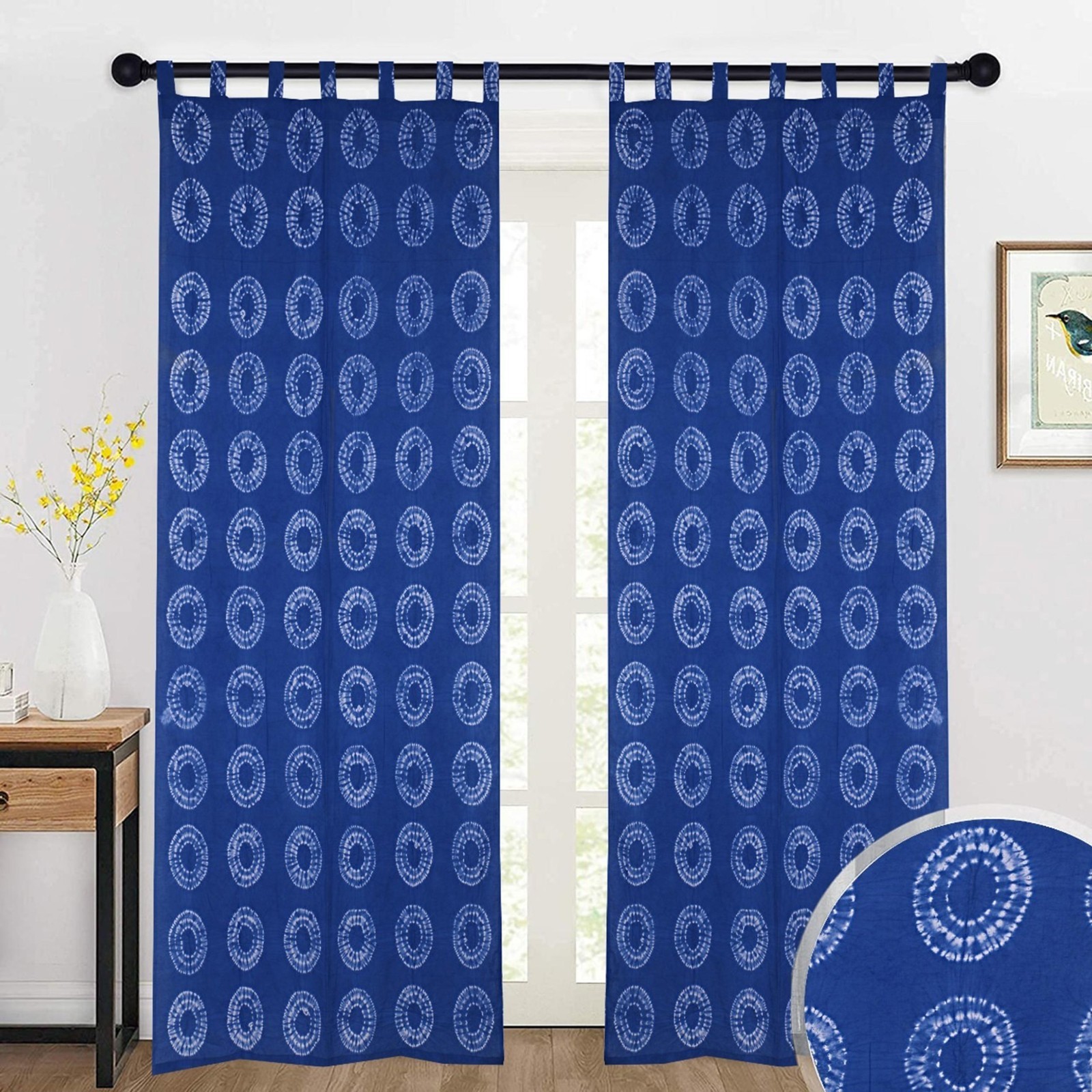 Indian Ethnic Cotton Hippie Tapestry Door Curtain Decor Window Curtains