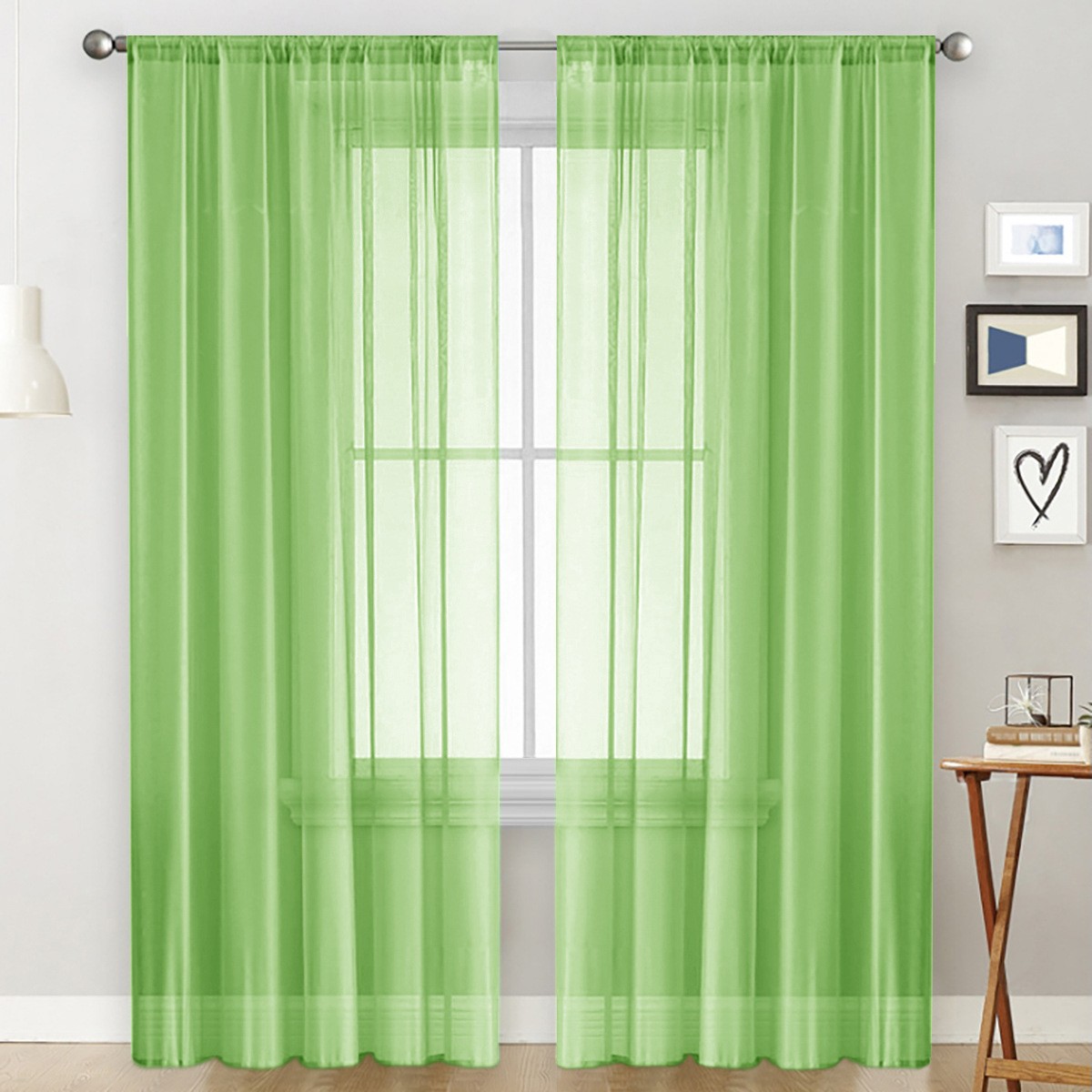 Modern Minimalist Pastoral Curtain & Sheer for Living Room Bedroom Study