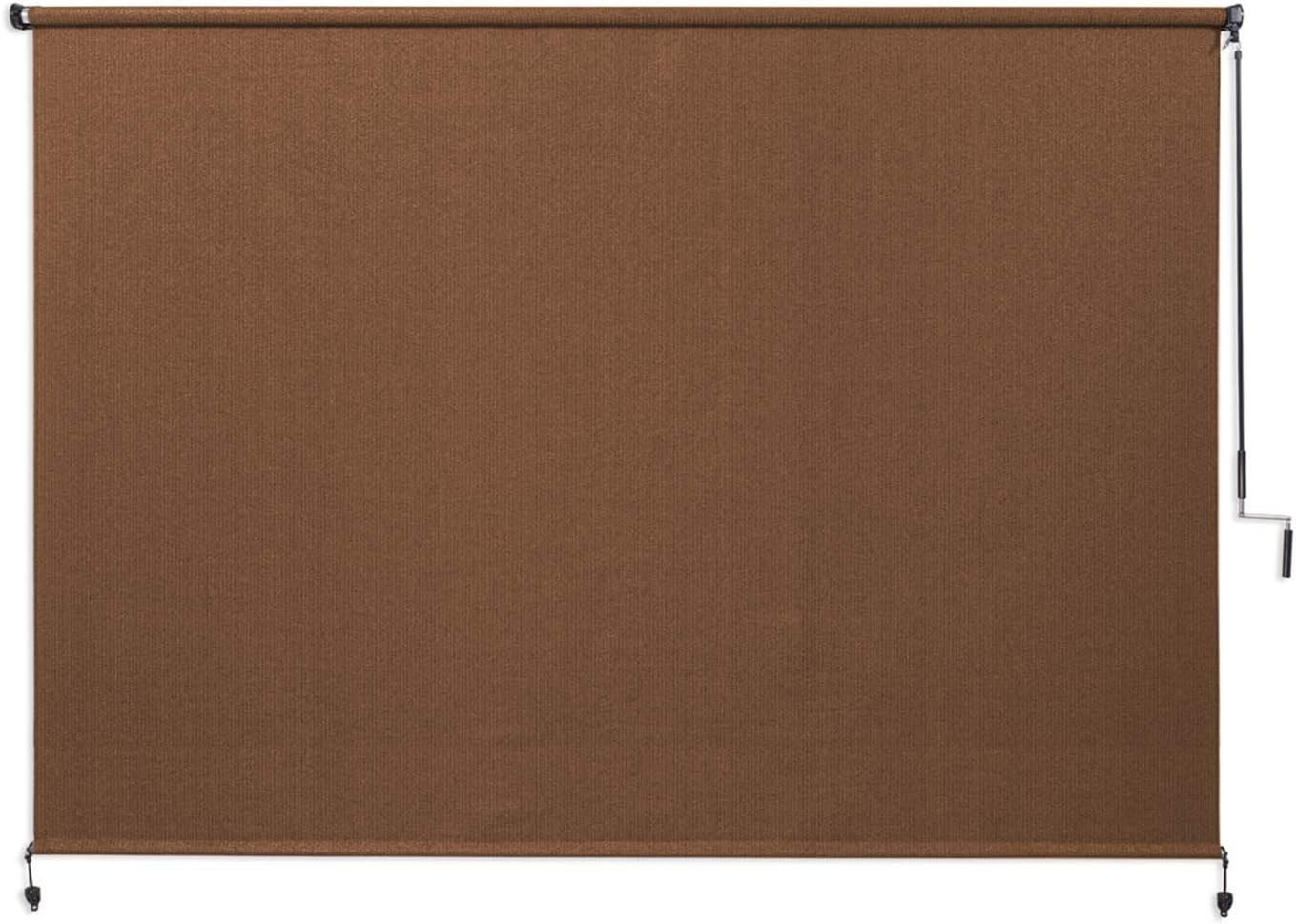 Breathable Cordless Roller Shade, 8×6, Fade Resistant, Mocha