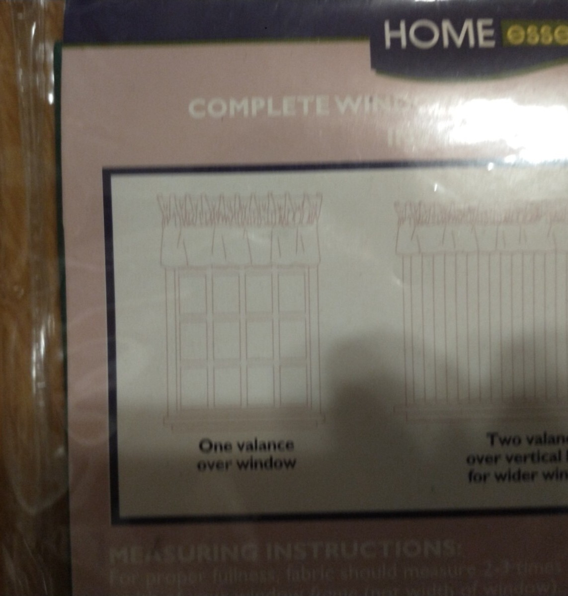 NEW Vintage Hunter Green K Mart Home Essentials Window Valance 42” X 14” Insert