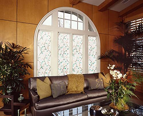 Decorative Stained Frosted Window Film for Home, House Door 11.8″ By 78.7″