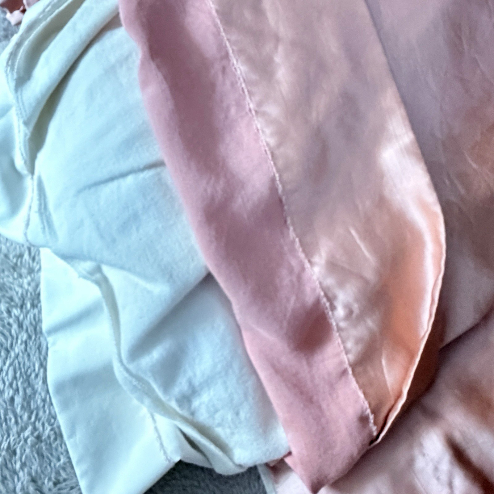 Window Cornice Satin & Silk with Matching Custom Peach Drapery 9 Pieces Total