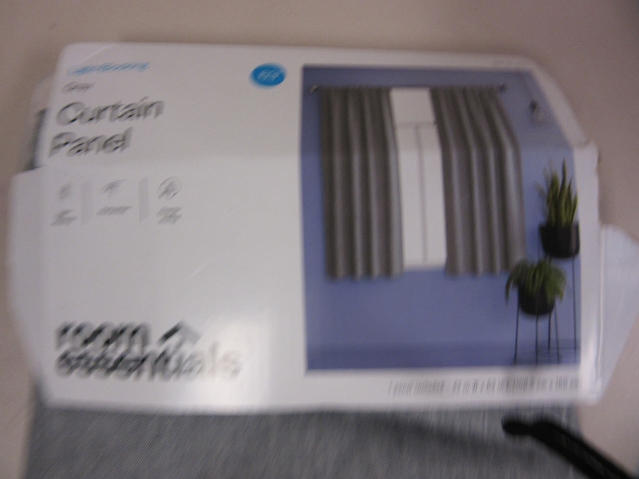 Room Essentials Light-Blocking Curtain Panel Gray 42″ x 63″ Unused