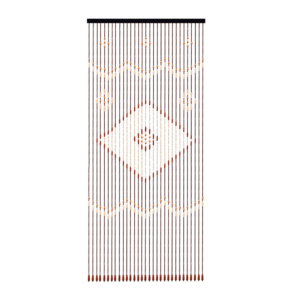 Bead Curtain, String Door Curtains Beaded Wooden Curtain 31 Line For Doorway