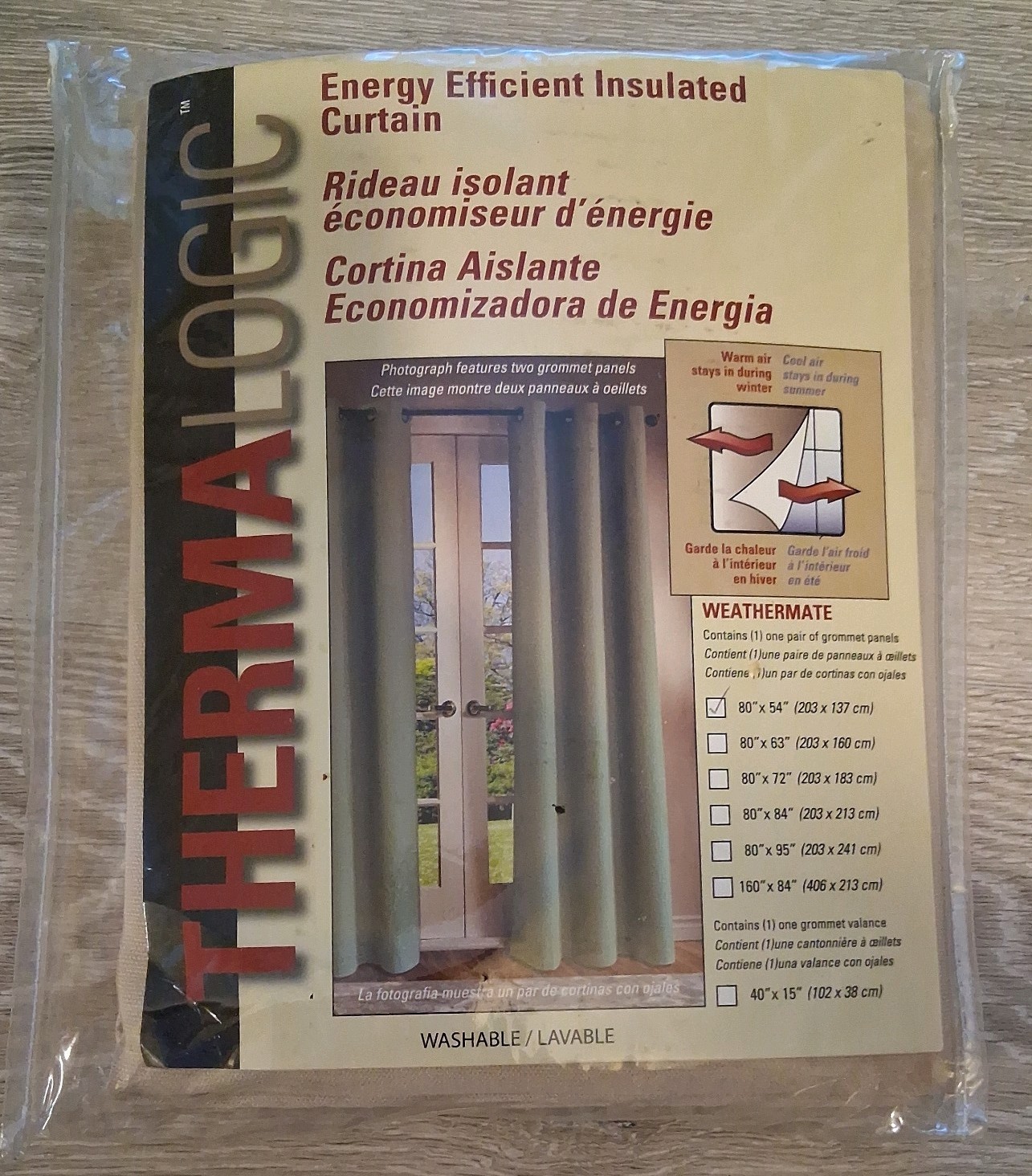 ThermaLogic Energy Efficient Grommet Panel 80″ x 54″ (KHAKI) & FAST FREE SHIP!