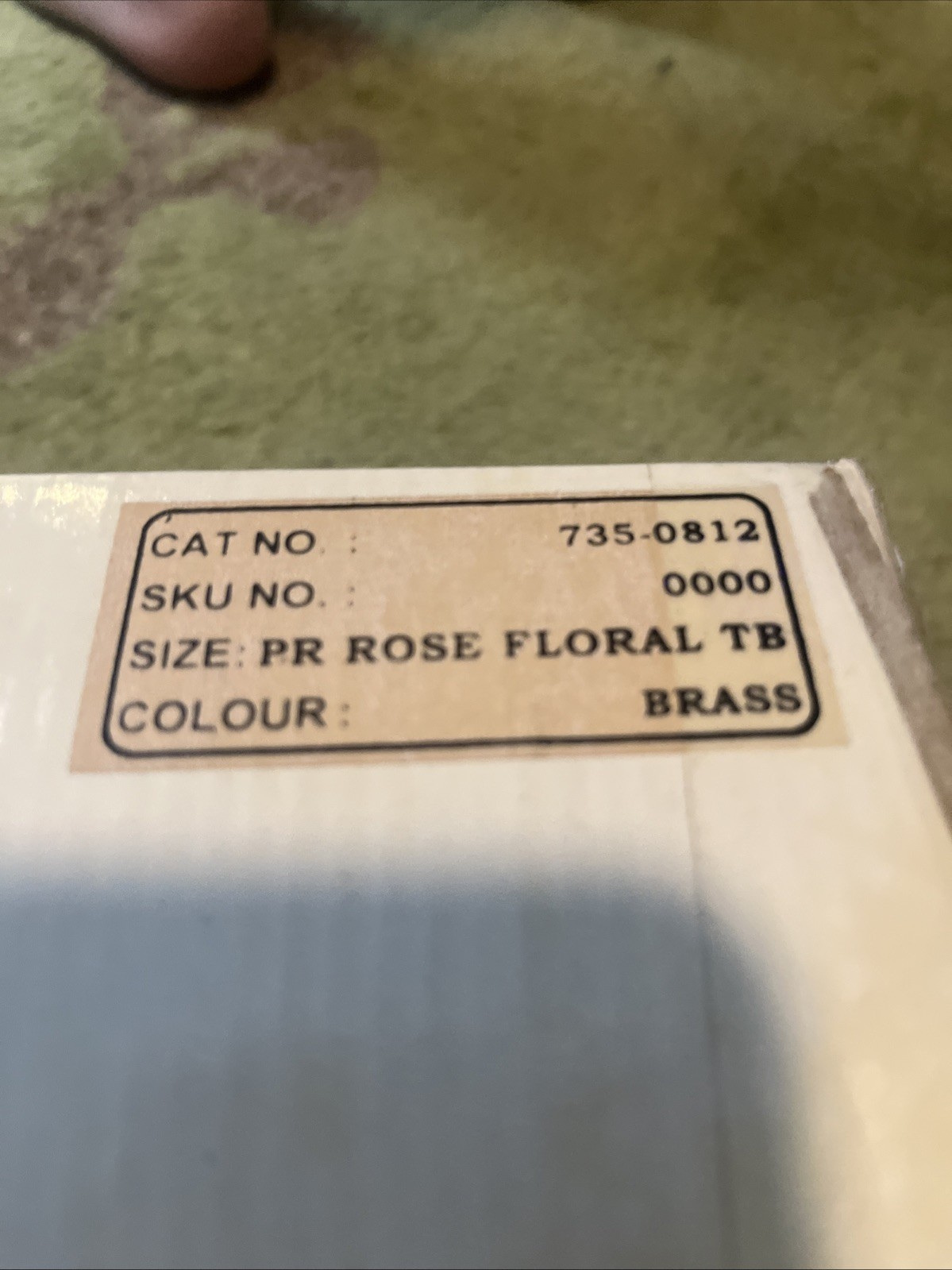 Decorative Tiebacks Floral Rose Lacquered Brass Finish