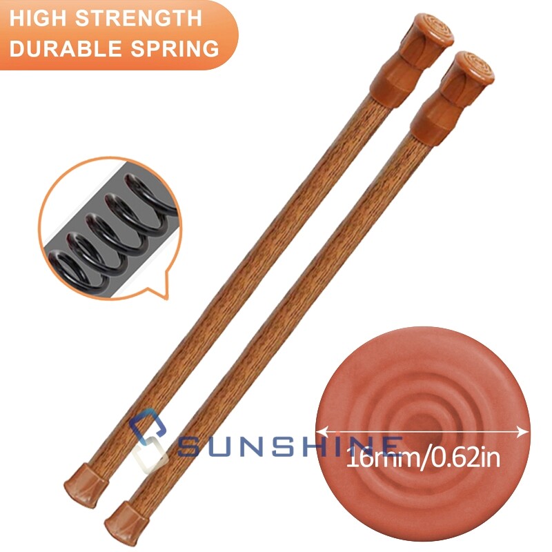 Spring Tension Curtain Rod For Window Kitchen Bathroom Cabinet Adjustable Length