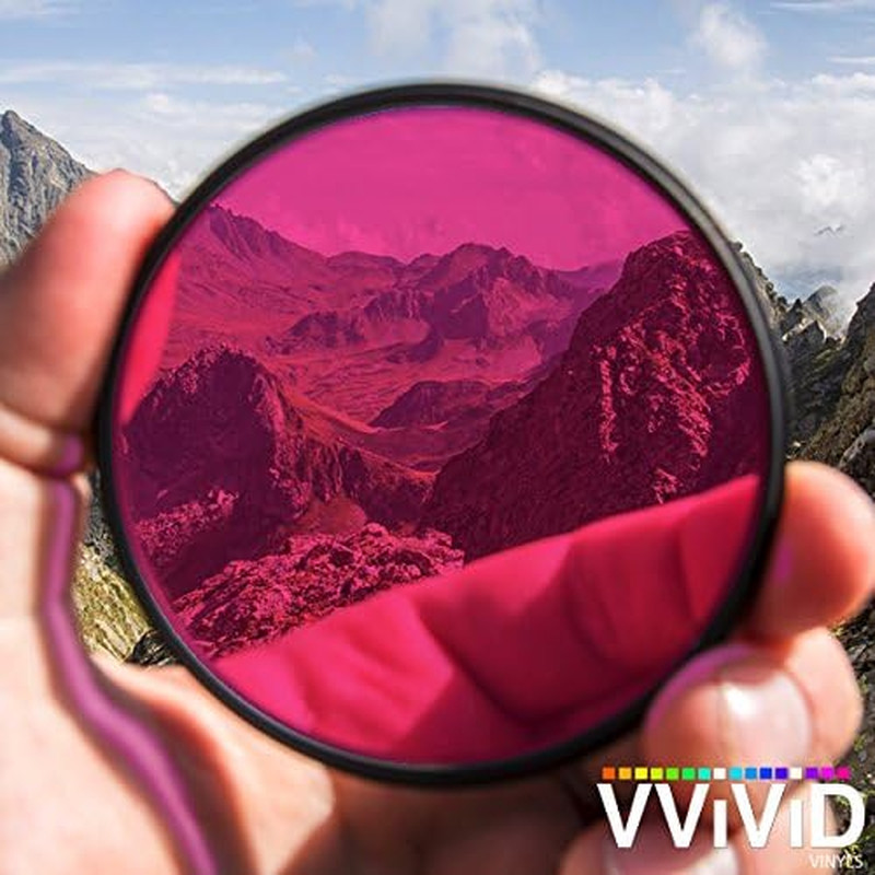 Transparent Colorful Vinyl Window Tinting Sheets (1.49Ft X 5Ft, Pink)