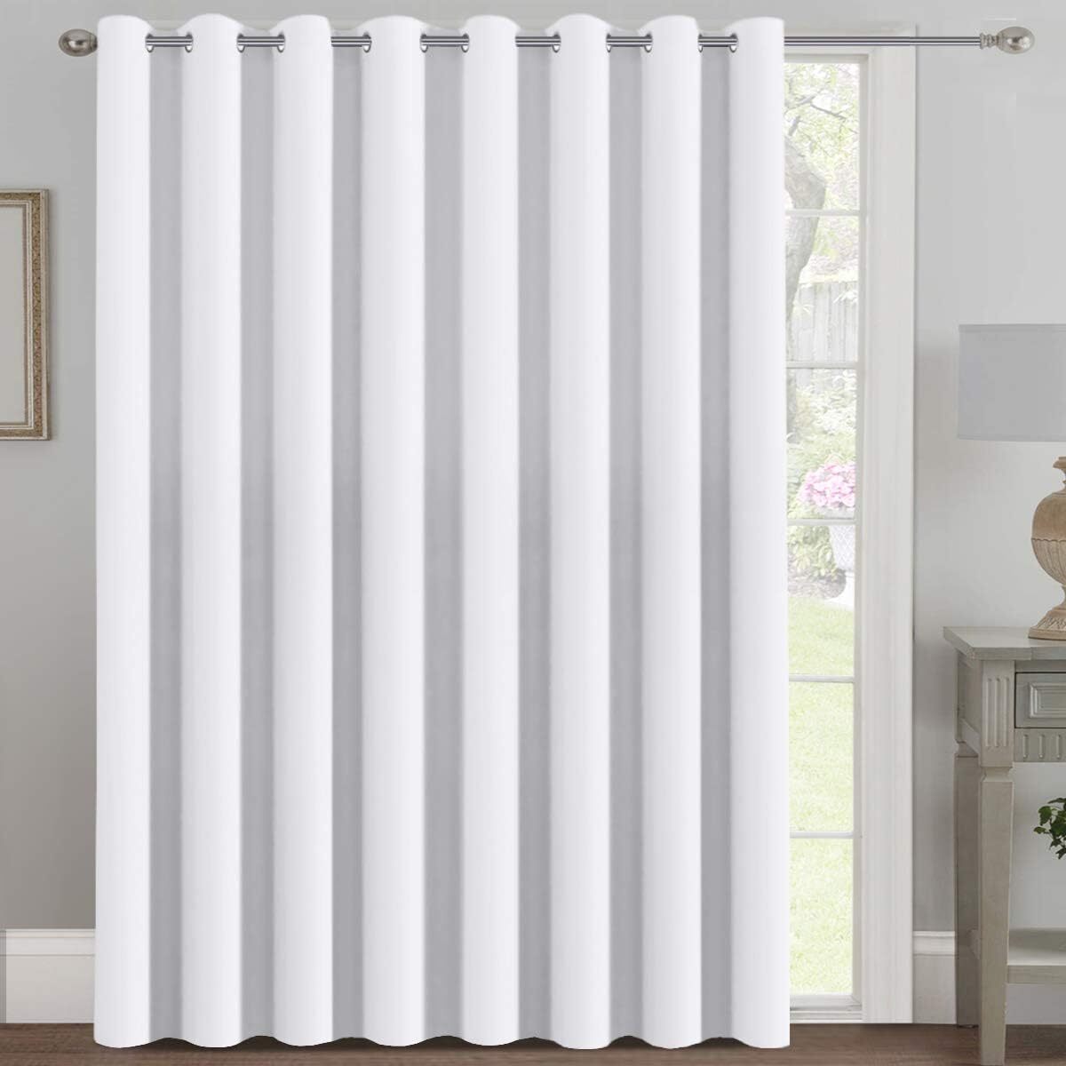 Patio Sliding Door Curtains – Extra Wide Curtains for Glass Door, Room Divider