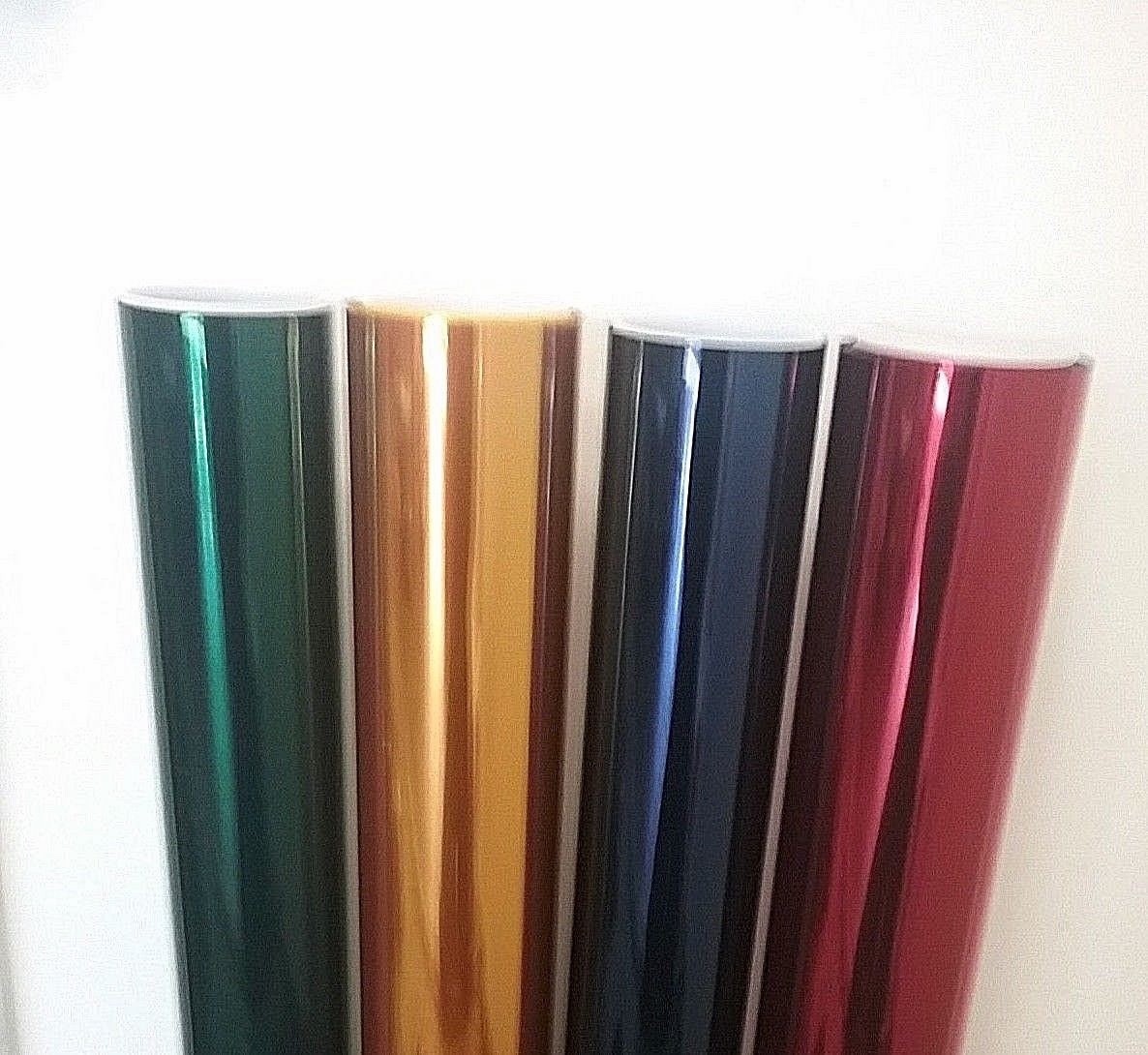 PROLINE WINDOW FILM RED GREEN YELLOW BLUE GRAPHICS DECORATIVE AUTO COLOR TINT