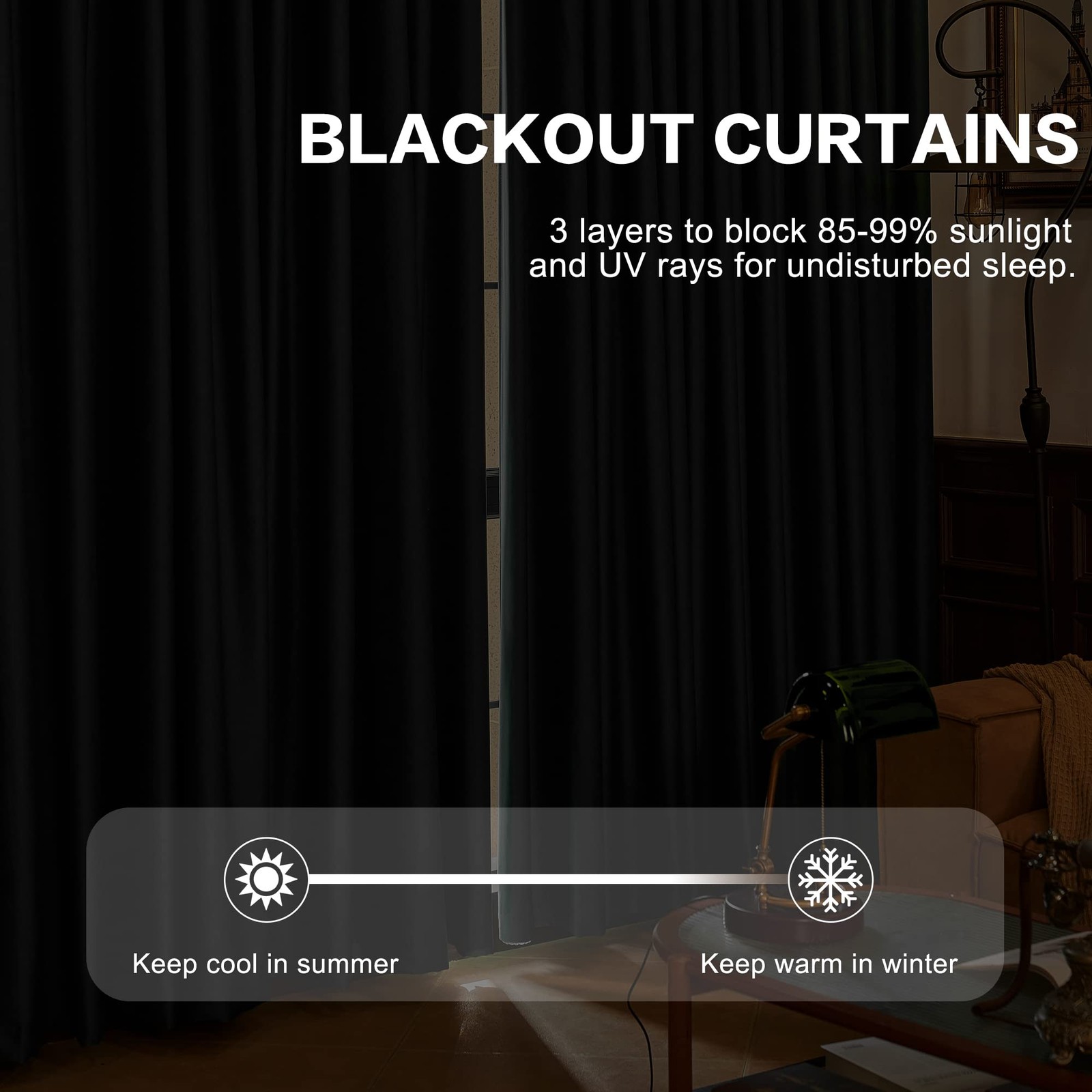 Huto Pinch Pleat Curtains 84 Inches Long Blackout Window Treatment For Bedroom