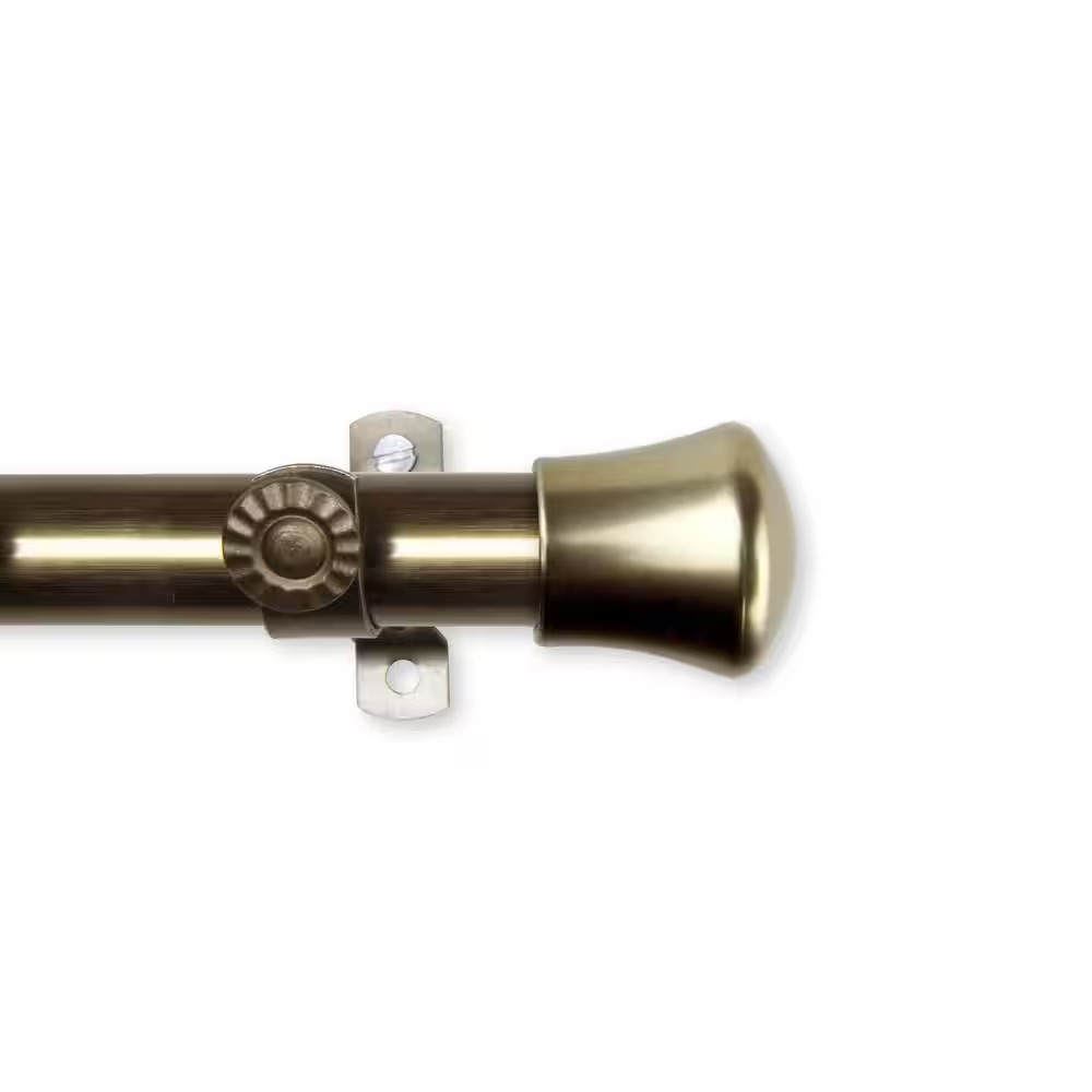 13/16 In. Bay Window Single Curtain Rod 20 In. In. – 36In., 38 In. – 72 In. in A