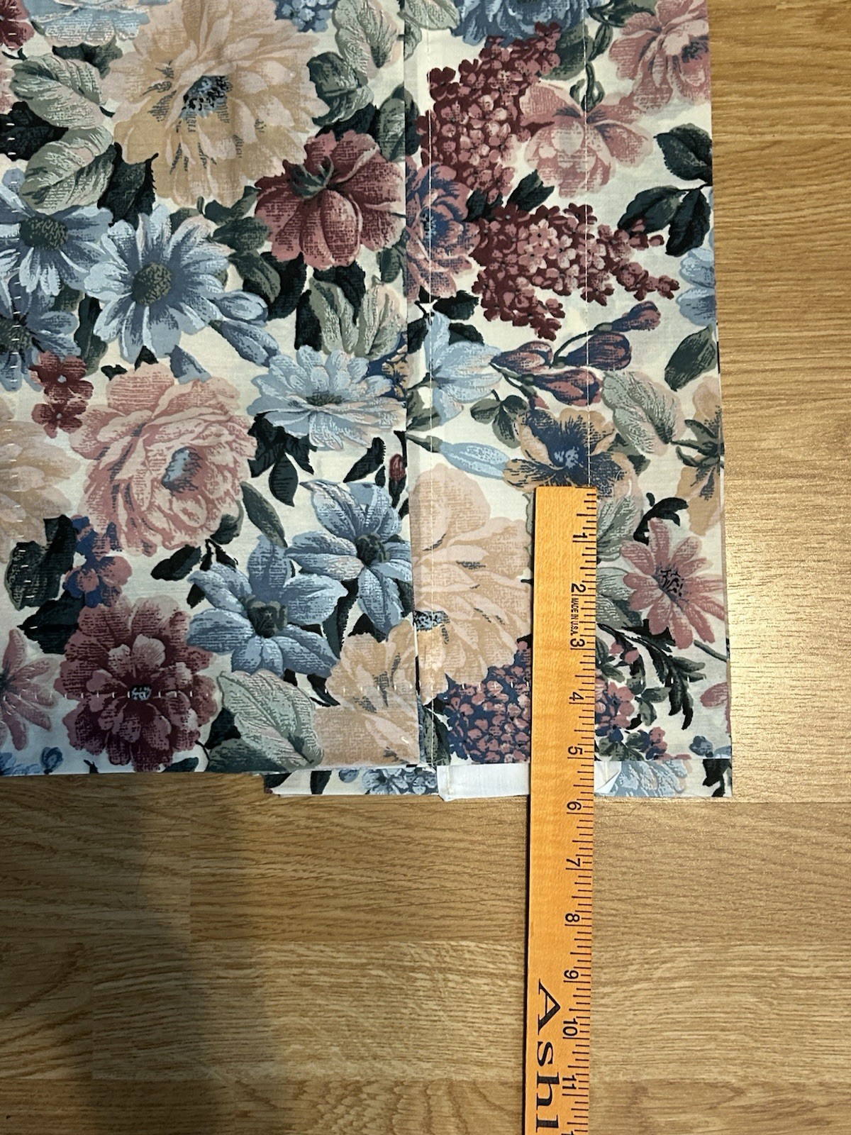 Vintage Burlington Rod Pocket Valance 2 Curtain NOS Multicolor Floral 82”x15” EA