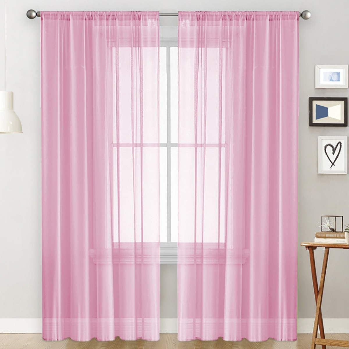 Modern Minimalist Pastoral Curtain & Sheer for Living Room Bedroom Study