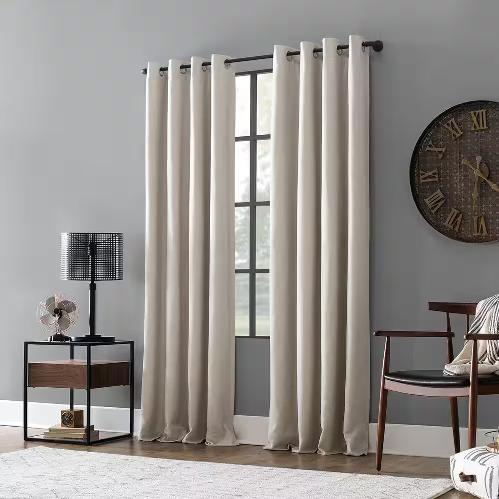 Colt Linen Polyester Blend Pearl Linen Polyester Blend 52 In. W X 95 In. L Gromm