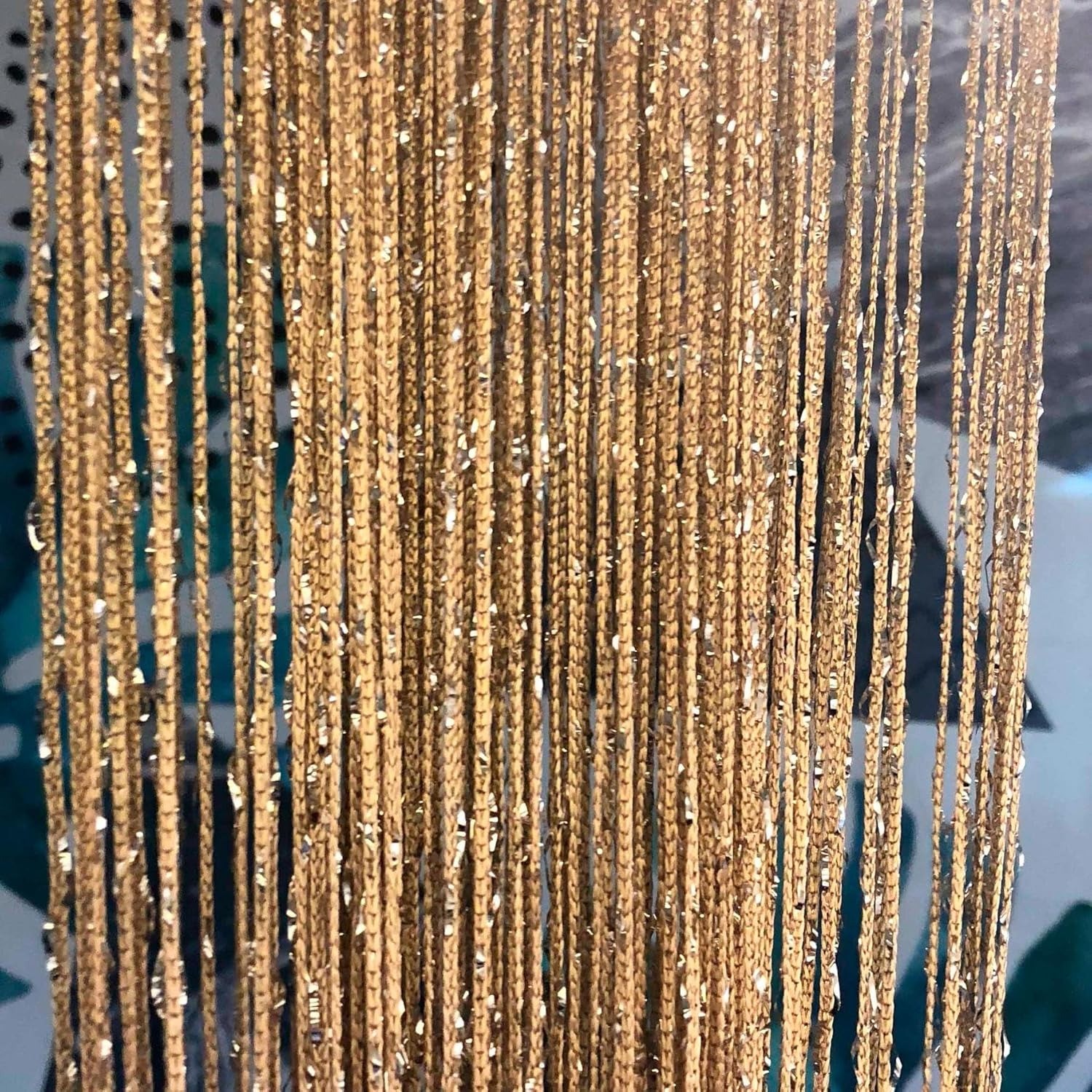 2 Pack Door Bead String Curtain Room Divider Decor Beaded Curtains for Doorway
